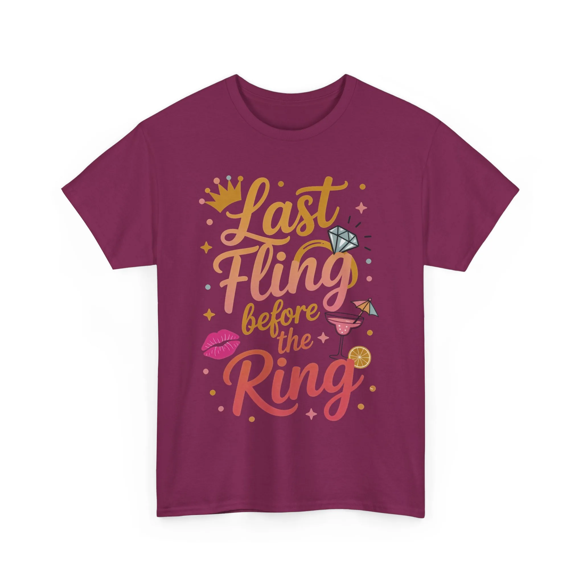 Last Fling Before the Ring T-Shirt, Bachelorette Party Tee, Bridesmaid Wedding Tee, Hen Party Matching Top, Bridal Shower, Bridesmaids Gift - Image 28