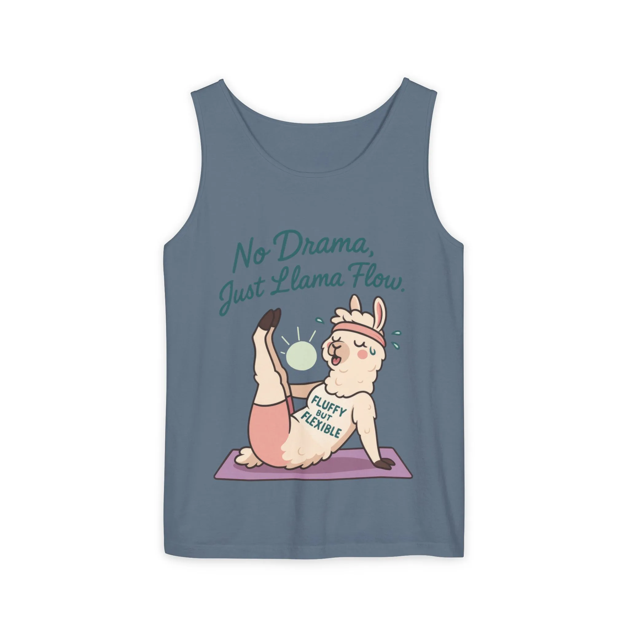 Llama Yoga Tank Top, Funny Yoga Llama Tank for Women, Gift for Yogis, Fun Yoga T-Shirt for Animal Lovers, Funny Workout Top, Summer Wear - Image 11