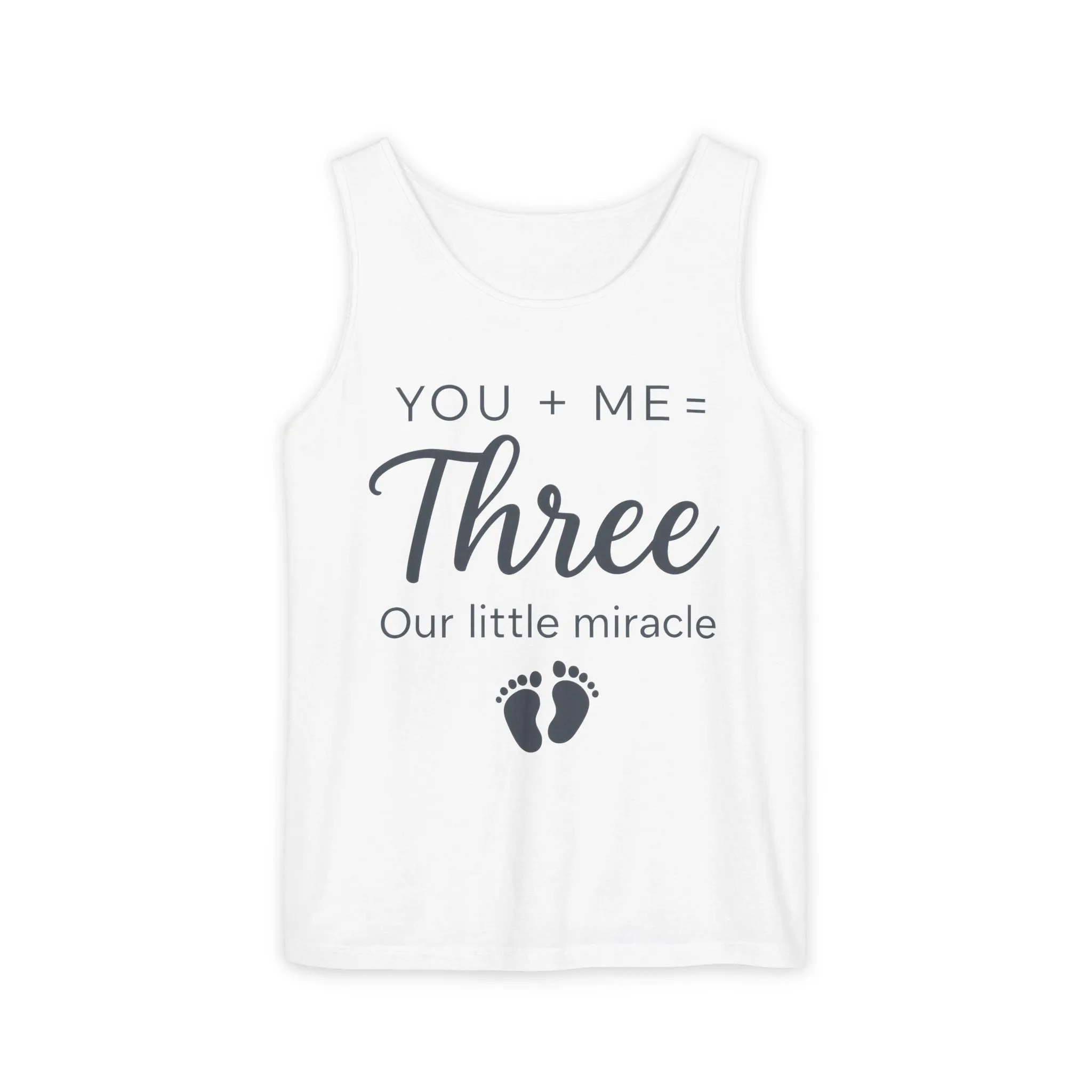 Maternity Tank Top, Cute Pregnancy Announcement Tank, Our Little Miracle Expecting Mom Gift, Baby Reveal Tee, Baby Showers Gift - Image 3