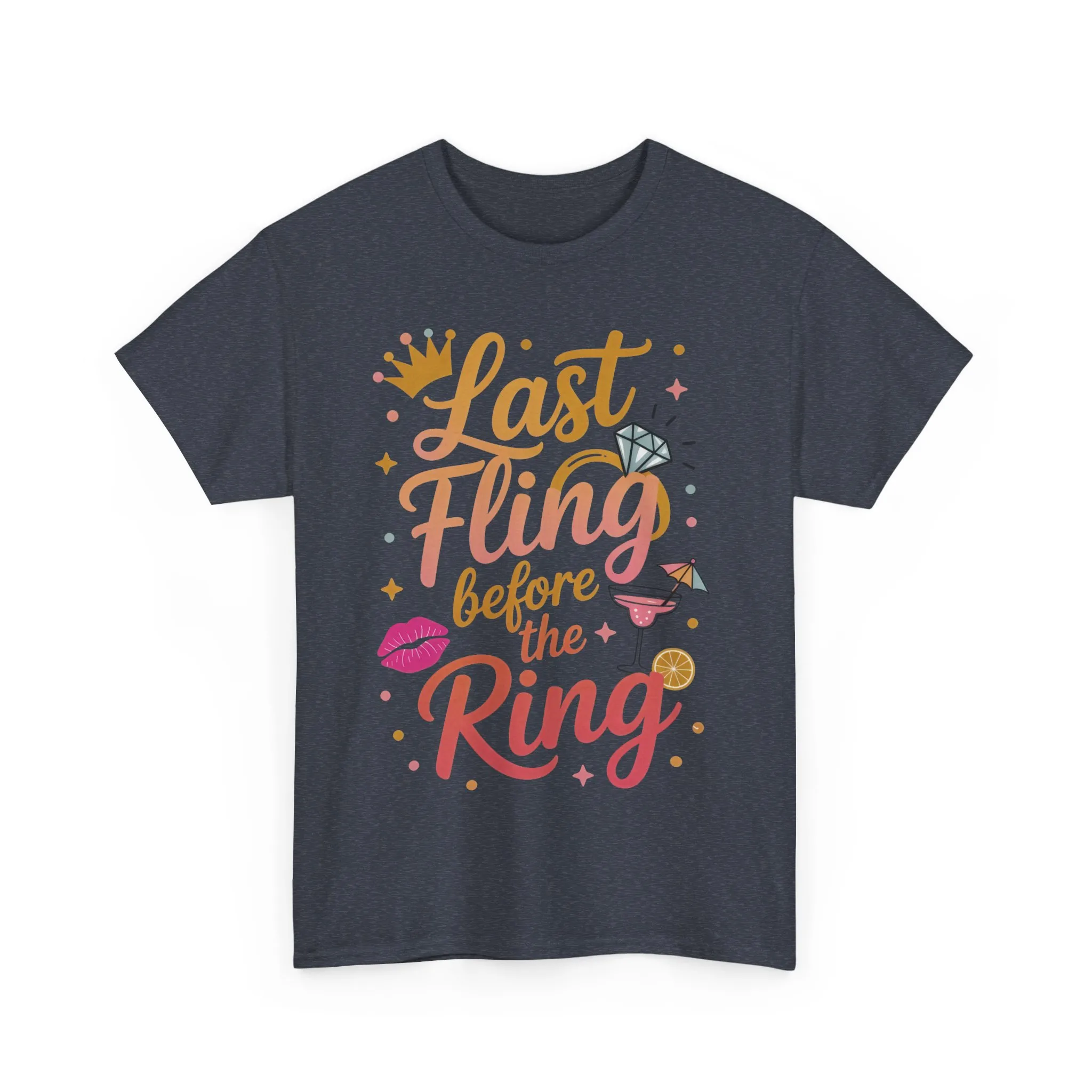 Last Fling Before the Ring T-Shirt, Bachelorette Party Tee, Bridesmaid Wedding Tee, Hen Party Matching Top, Bridal Shower, Bridesmaids Gift - Image 34