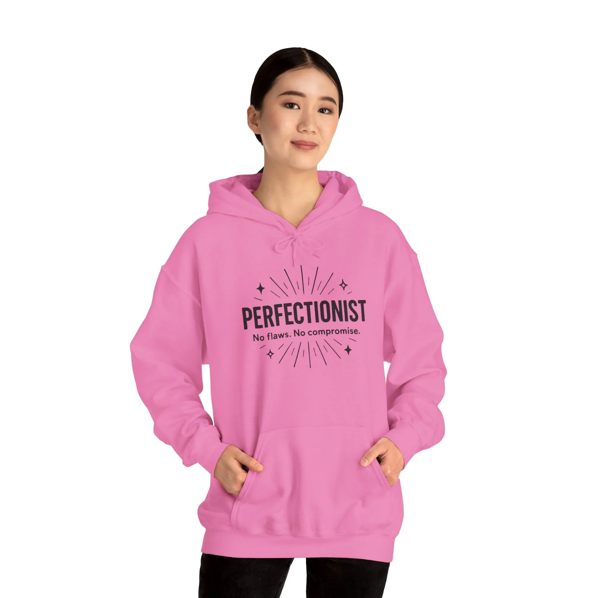 Womens Perfectionist Hoodie, Minimalist No Flaws Sweatshirt, Empowered Clean Look Pullover, Gift for Organized Women - Image 38