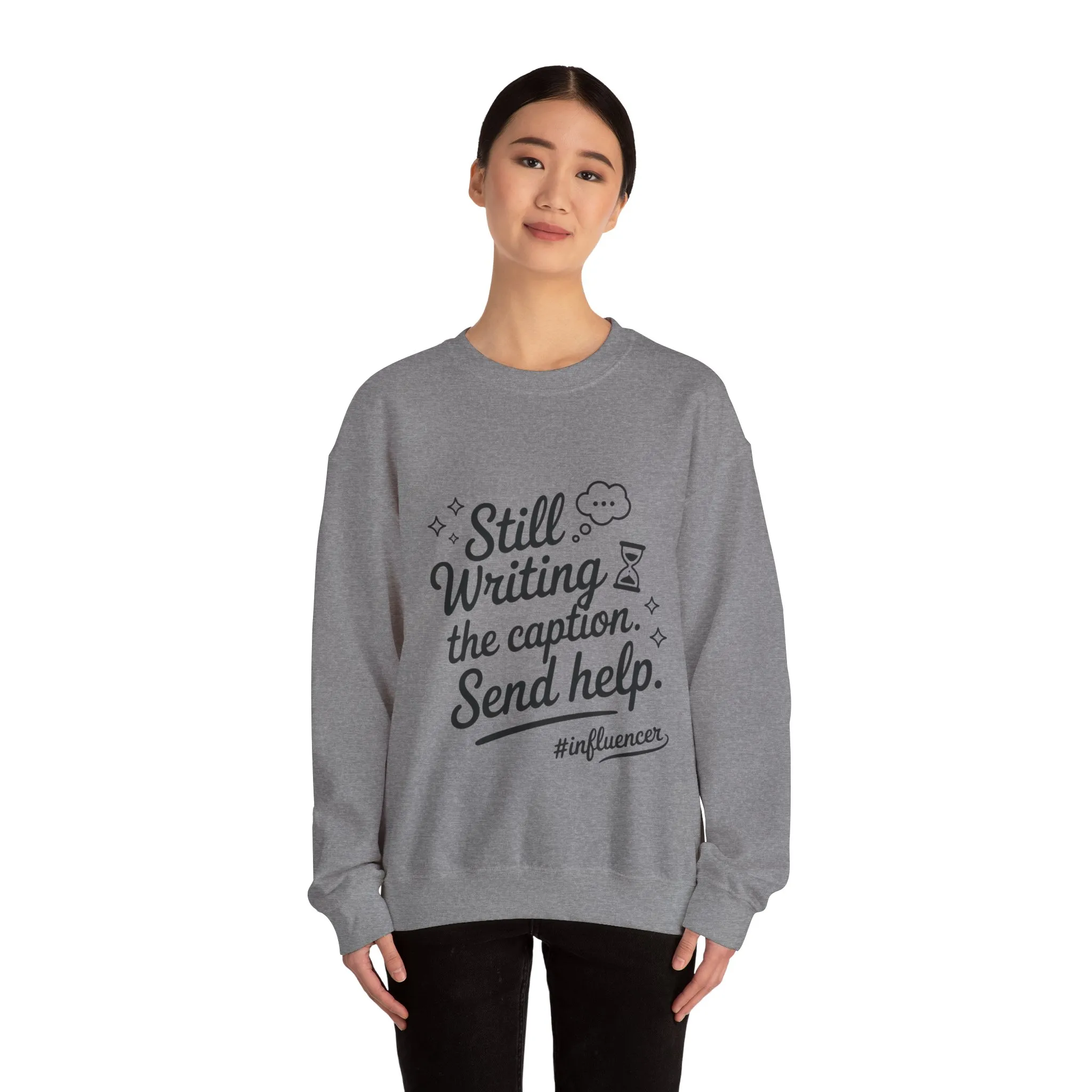 Funny Influencer Womens Sweatshirt, Cozy Oversized Crewneck, Social Media Humor Gift, Influencer Sweatshirt for Writers, social media gift - Image 14