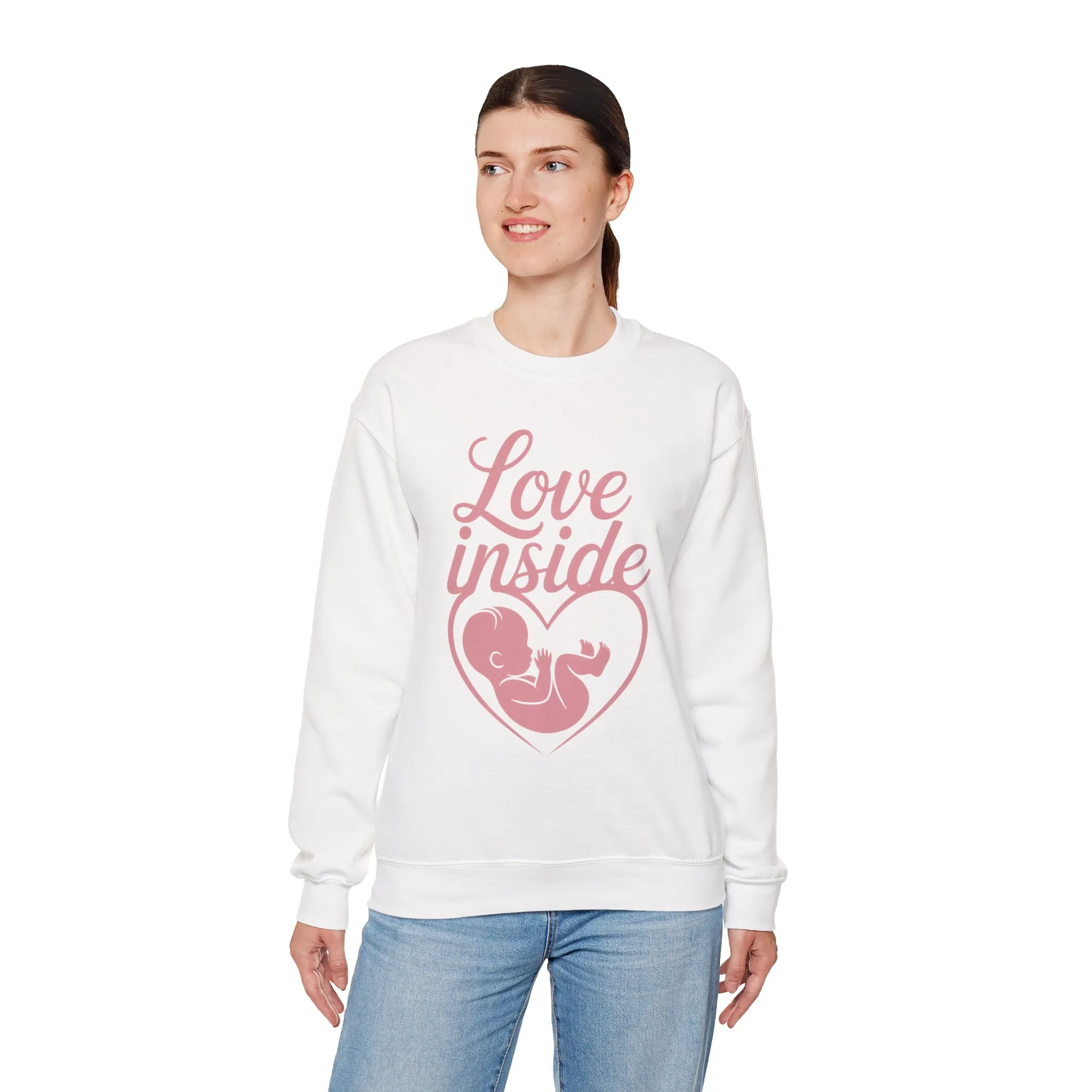 Maternity Sweatshirt, Pregnancy Announcement Tee, Baby Inside Mom To Be Gift, Expecting Mother Gift, Pregnancy Reveal Top, Baby Shower Top - Image 6