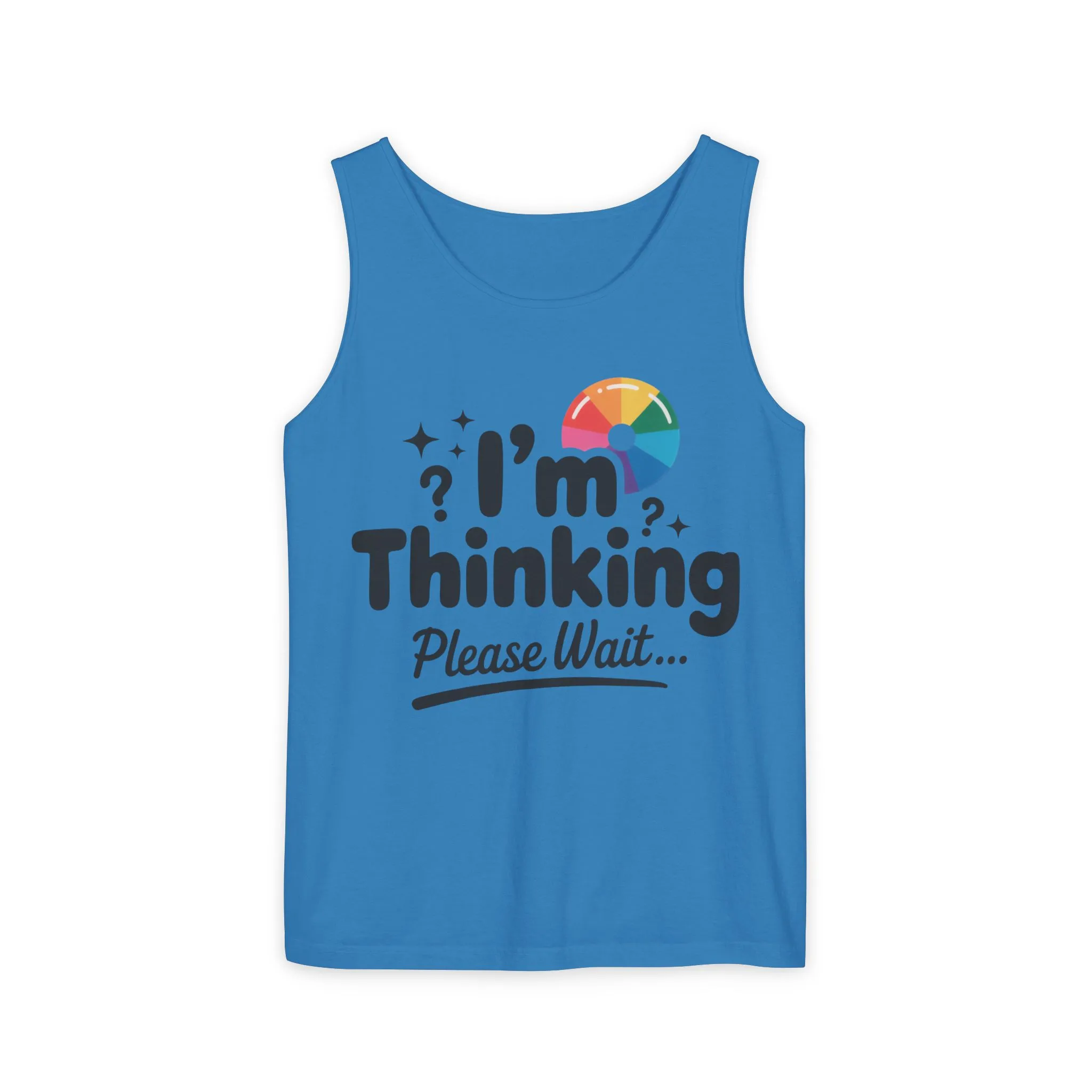 Funny - Im Thinking Please Wait - Mens Tank Top, Cute Geeky Gift for Introverts, Programmers, Designers, Fun Humor Shirt, Gift for Adults - Image 19