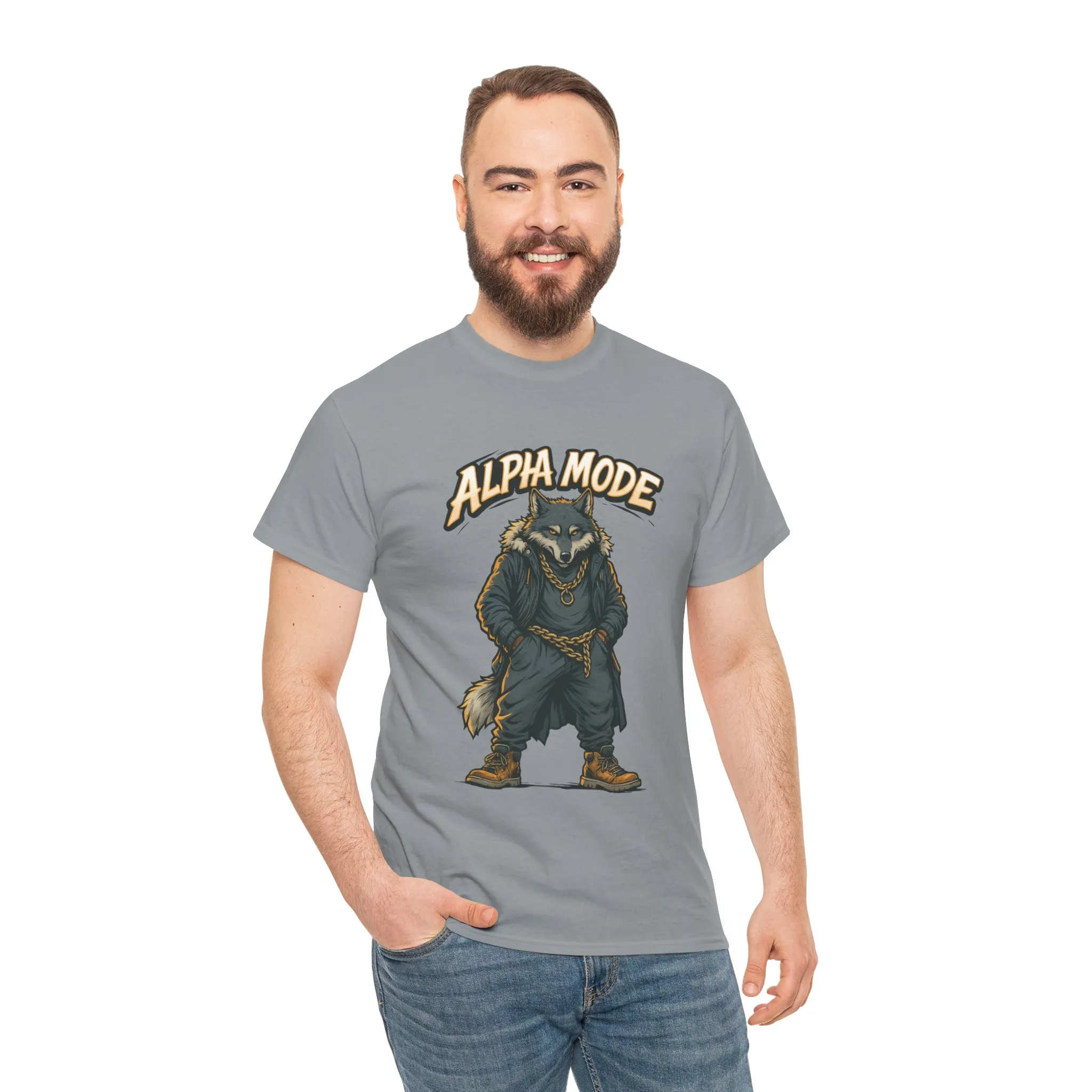 Alpha Mode Wolf Shirt, Mens Streetwear Graphic Tee, Hip Hop Wolf T-Shirt, Alpha Male Power Shirt, Cool Urban Wolf Gift, Trendy Summer Shirt - Image 17