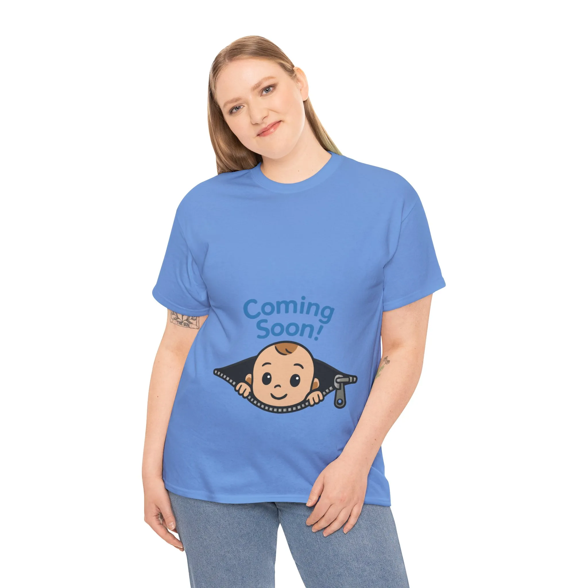 Coming Soon Maternity Tee, Cute Baby Boy Pregnancy Announcement Tee, Funny Expecting Mom Gift, Gender Reveal Tee, Baby Shower Top - Image 36