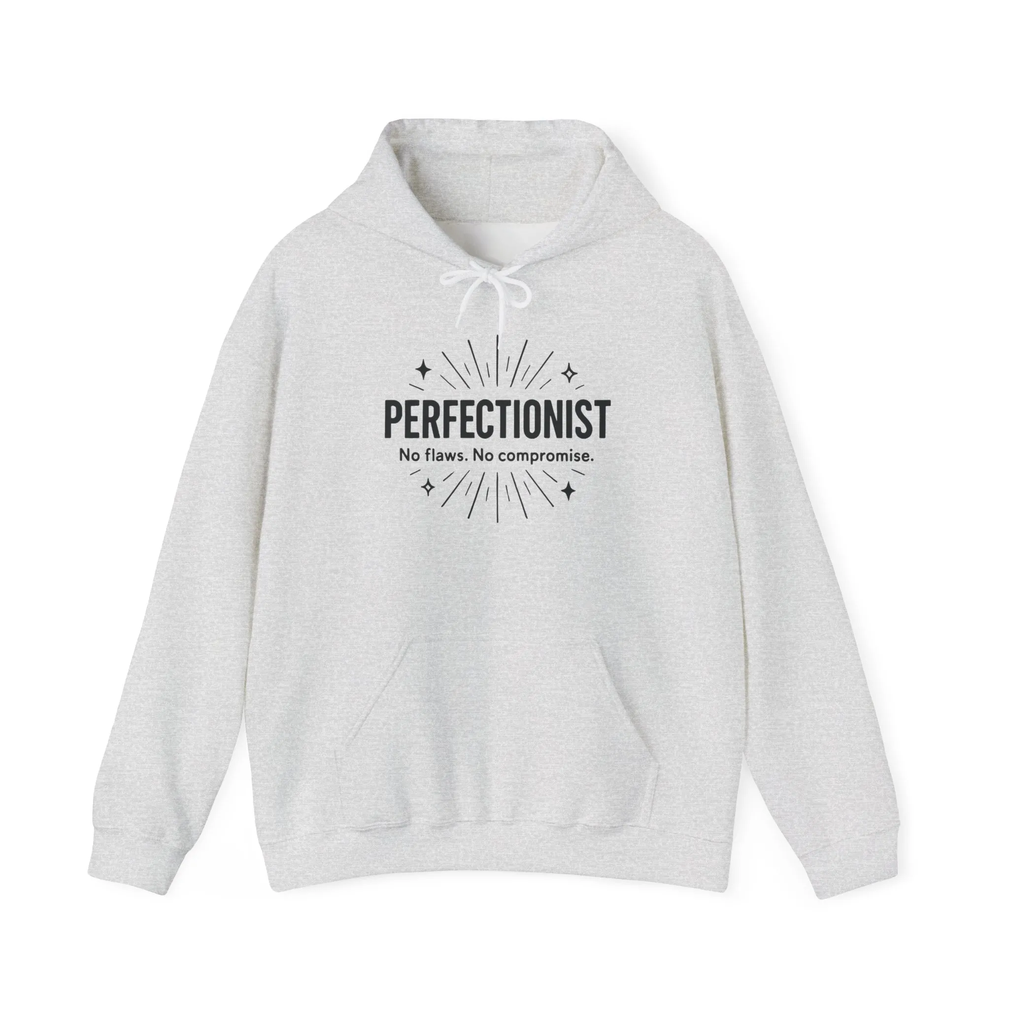 Womens Perfectionist Hoodie, Minimalist No Flaws Sweatshirt, Empowered Clean Look Pullover, Gift for Organized Women - Image 7