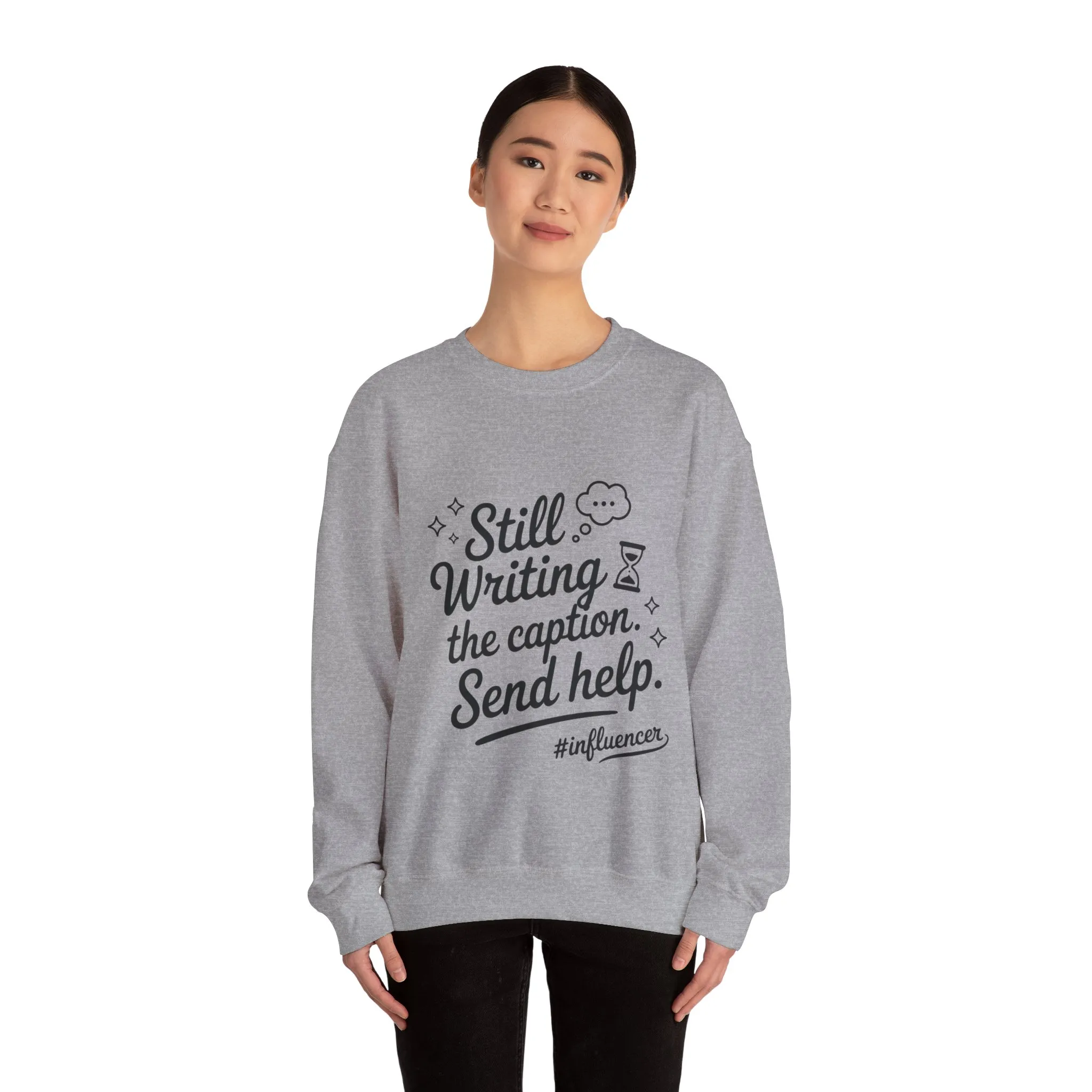 Funny Influencer Womens Sweatshirt, Cozy Oversized Crewneck, Social Media Humor Gift, Influencer Sweatshirt for Writers, social media gift - Image 11