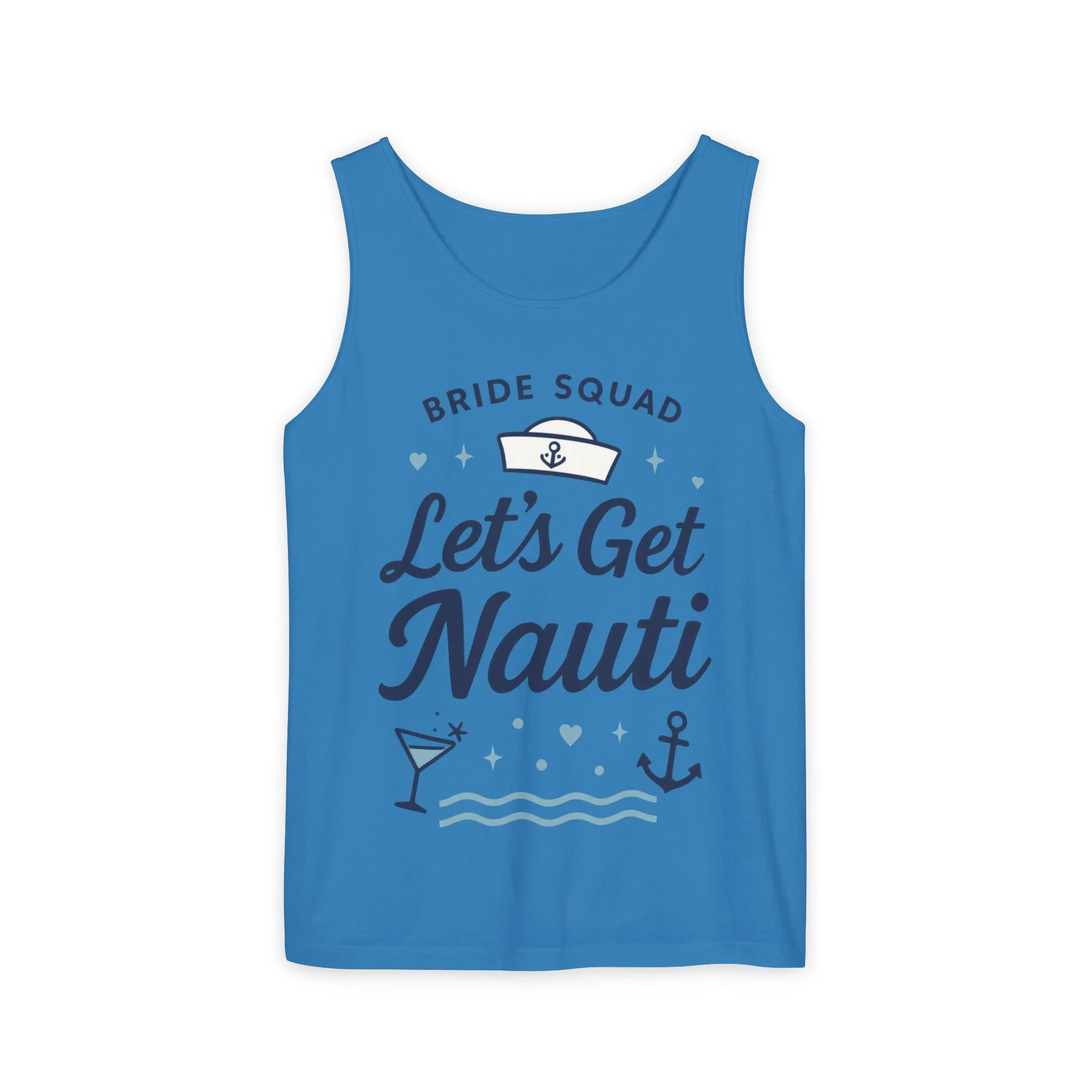Lets Get Nauti Tank Top, Nautical Bachelorette Party Tee, Bride Squad Gift, Bridesmaid Hen Party Top, Fun Nautical Wedding Shirt - Image 21