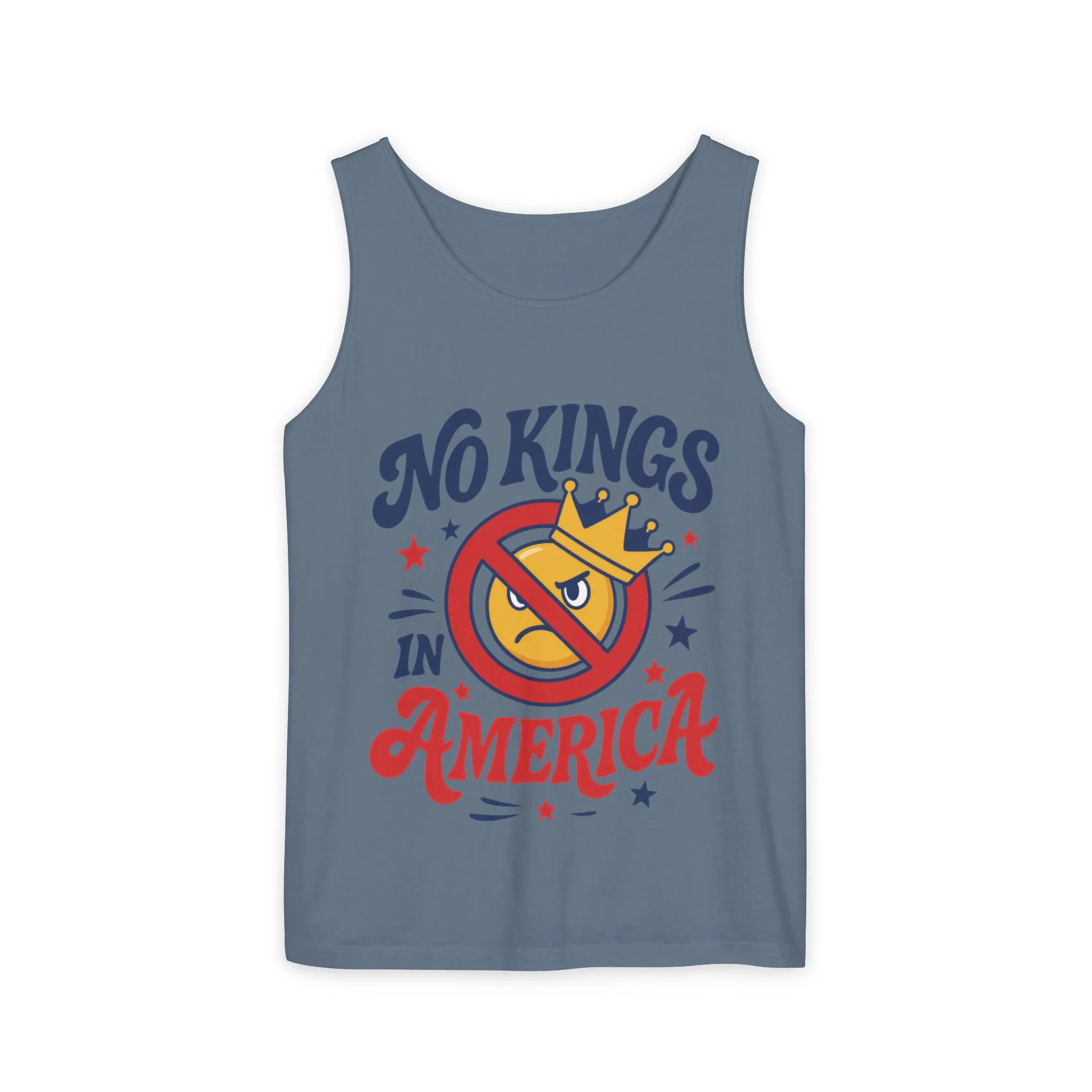No Kings in America Tank Top - Funny Patriotic Anti Monarchy Sleeveless Shirt - USA Freedom Top, Unisex Summer Apparel, USA Independence Day - Image 16