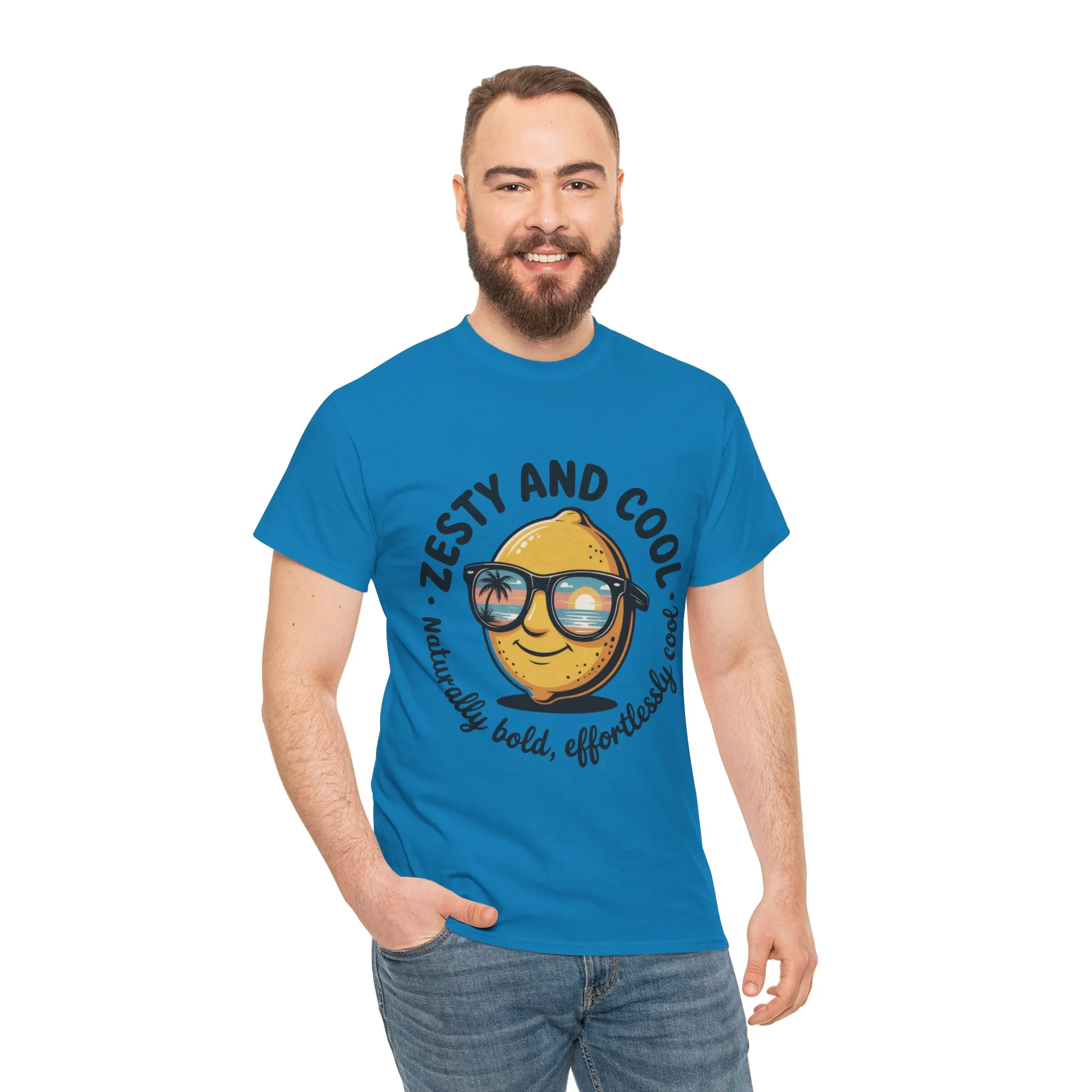 Zesty and Cool Mens Tee, Stylish Casual Shirt, Summer Outing Apparel, Fun Gift for Friends, Lemon Graphic T-Shirt, Birthday Present Idea - Image 23