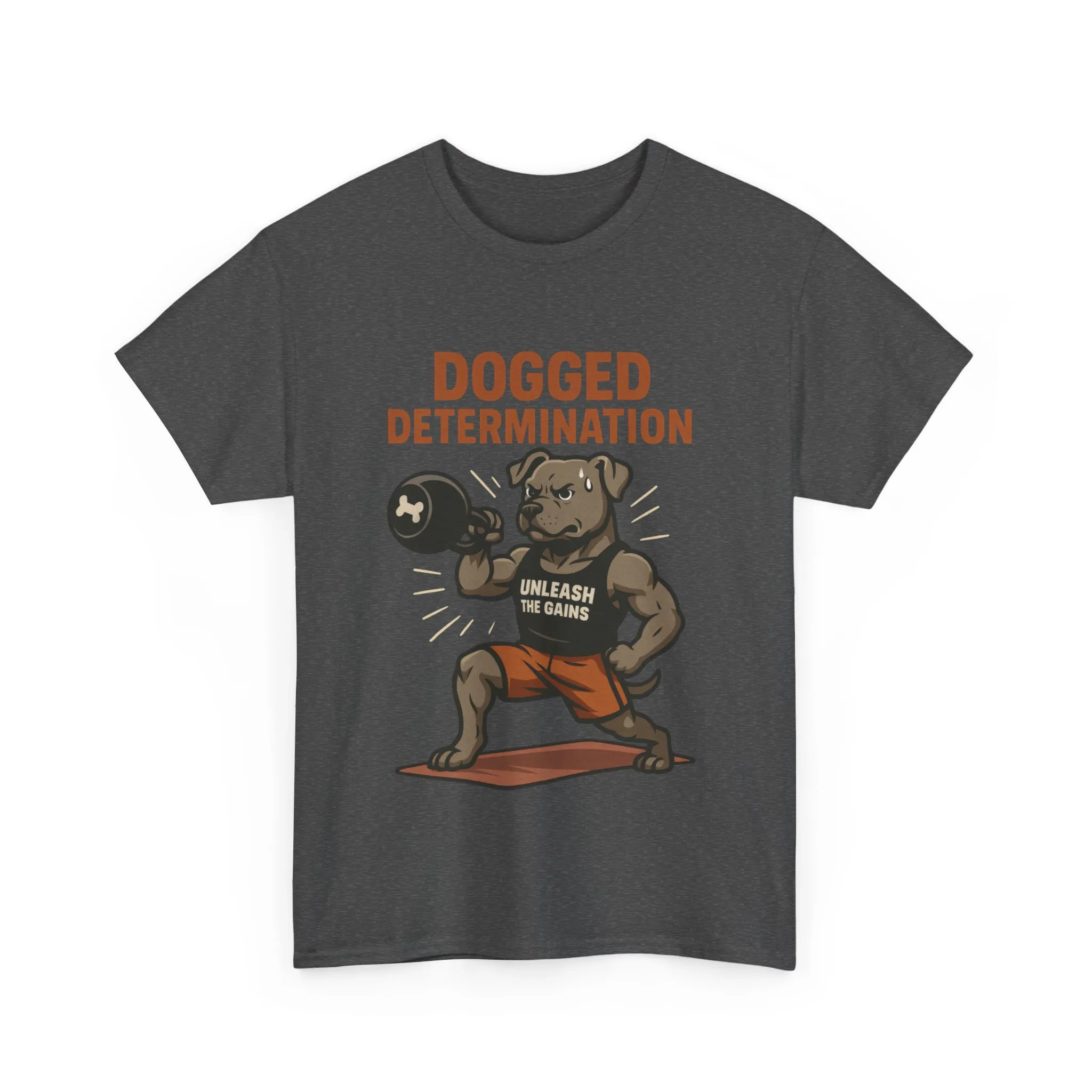Funny Gym Dog T-Shirt for Men, Workout Bulldog Graphic Tee, Fitness Motivation Shirt, Dog Lover Gift, Dogged Determination Gym Tee - Image 13