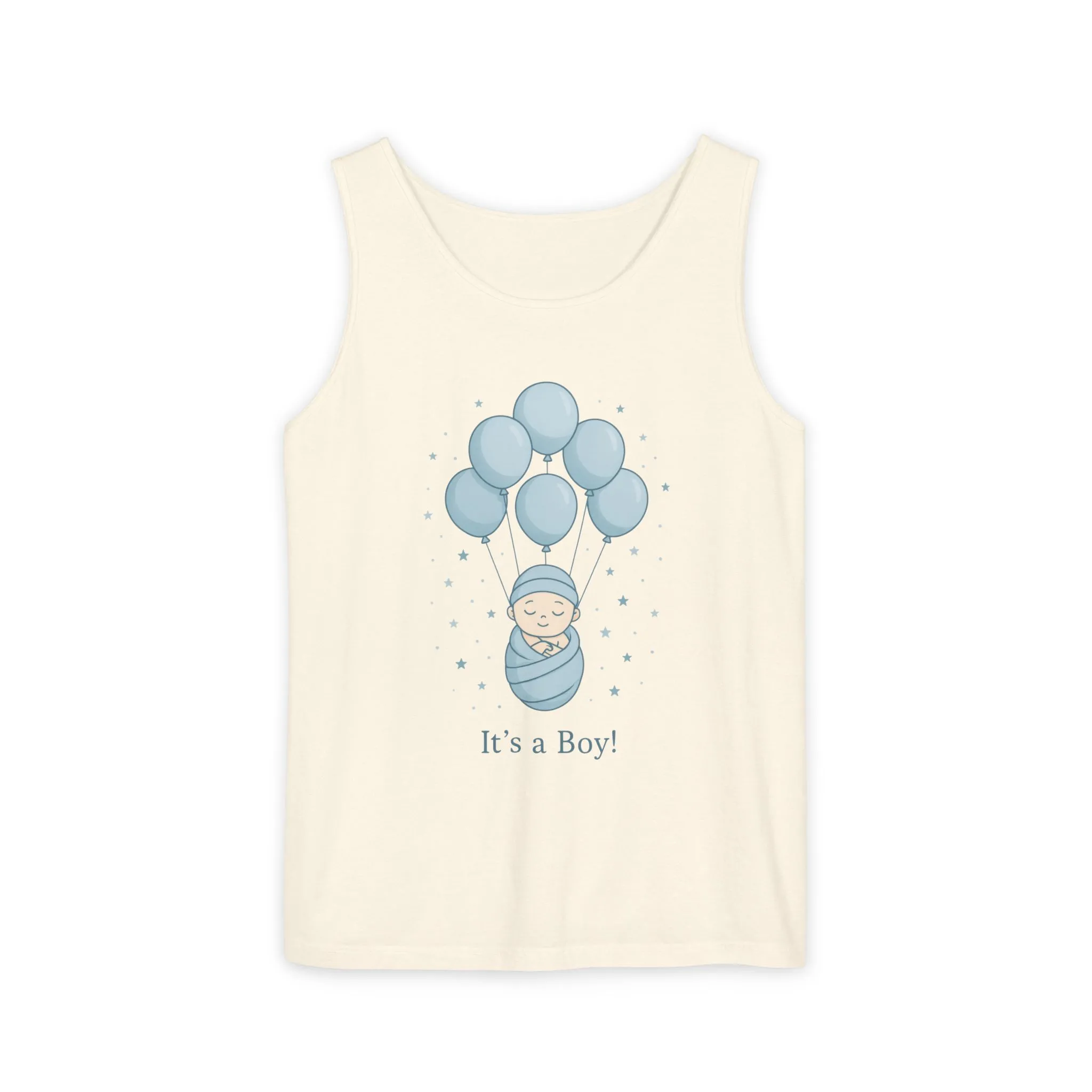 Its a Boy Maternity Tank Top, Baby Boy Pregnancy Announcement Tank, Gender Reveal Mom To Be Gift, Expecting Baby Shower Top - Image 5