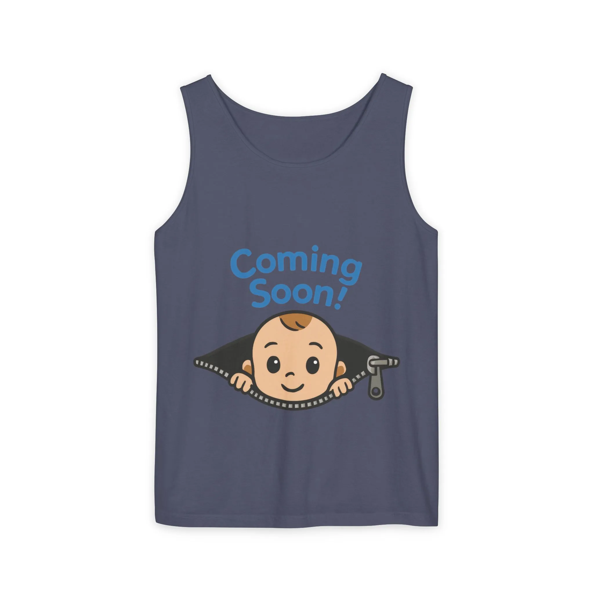 Coming Soon Maternity Tank Top, Cute Baby Boy Pregnancy Announcement Tee, Funny Expecting Mom Gift, Gender Reveal Tee, Baby Shower Top - Image 15