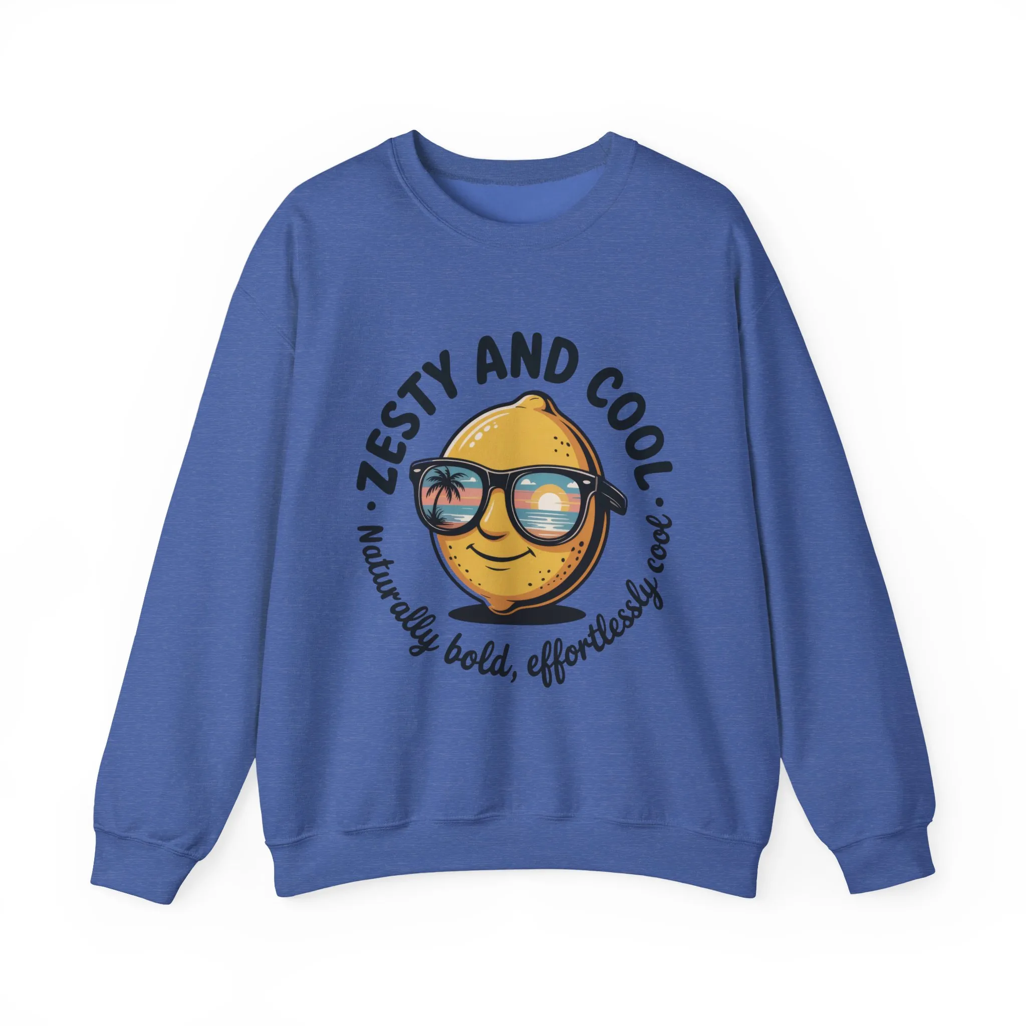 Zesty and Cool Crewneck Sweatshirt, Womens Lemon Sweatshirt for Casual Wear, Trendy Gift, Summer Vibes, Comfortable Apparel - Image 31