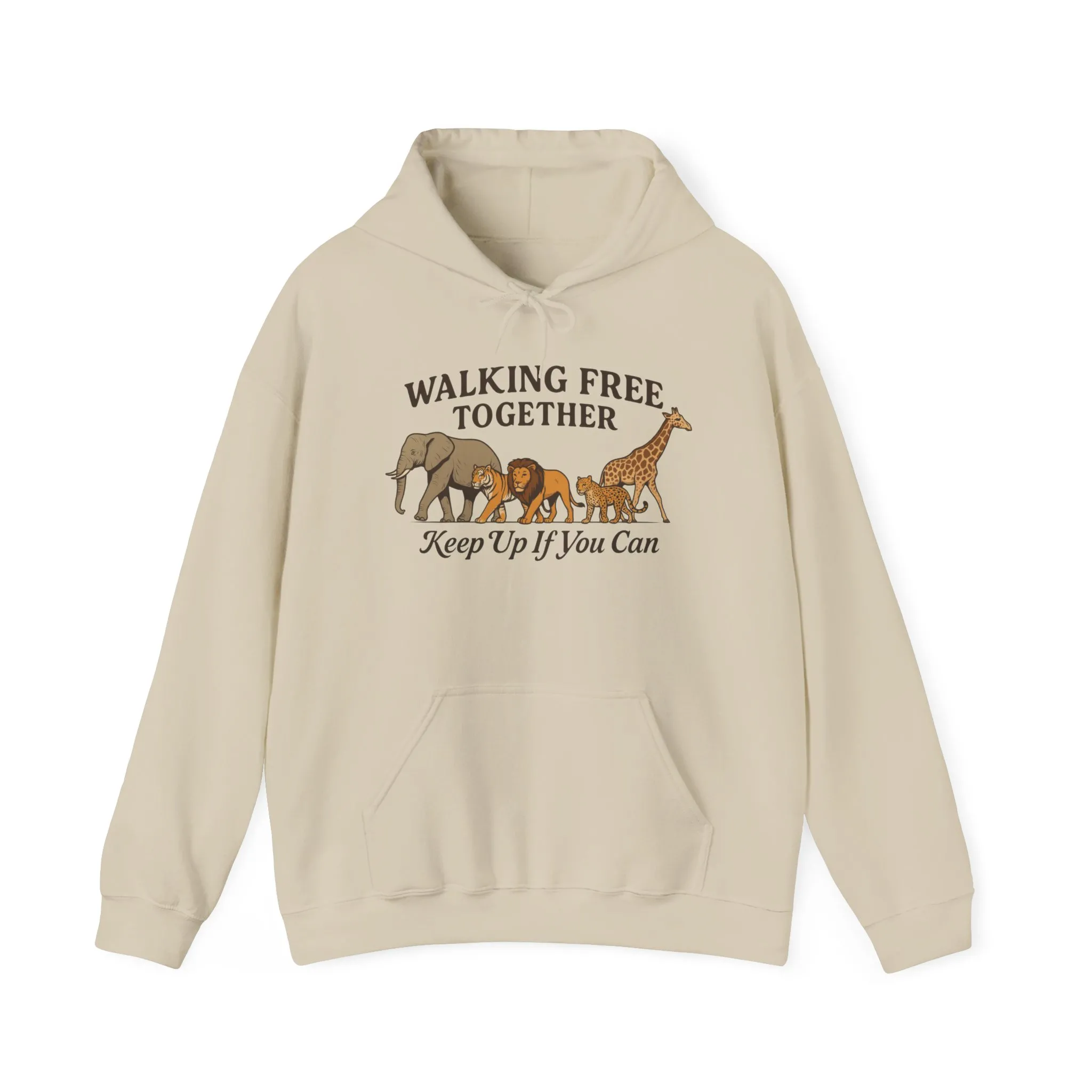 Spirit of the Wild Lion Mens Hoodie - Vacation Mode Funny Jungle King Graphic Pullover for Men, Wildlife Lovers Gift, Cozy Nature Hoodie - Image 2