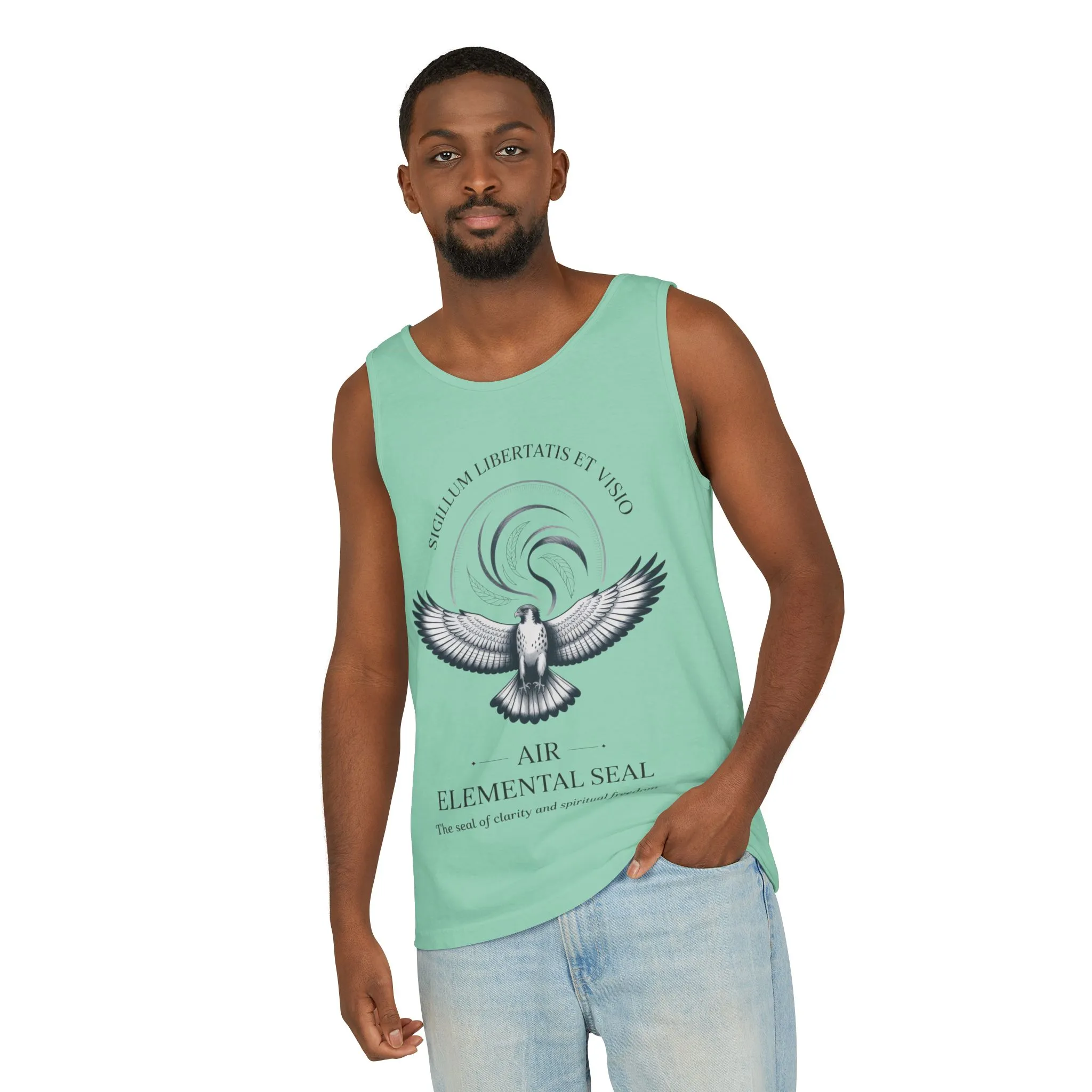 Air Elemental Seal Tank Top, Clarity & Spiritual Freedom Symbol Tee, Unisex Elemental Shirt, Vision Totem Gift, Spiritual Gift - Image 15