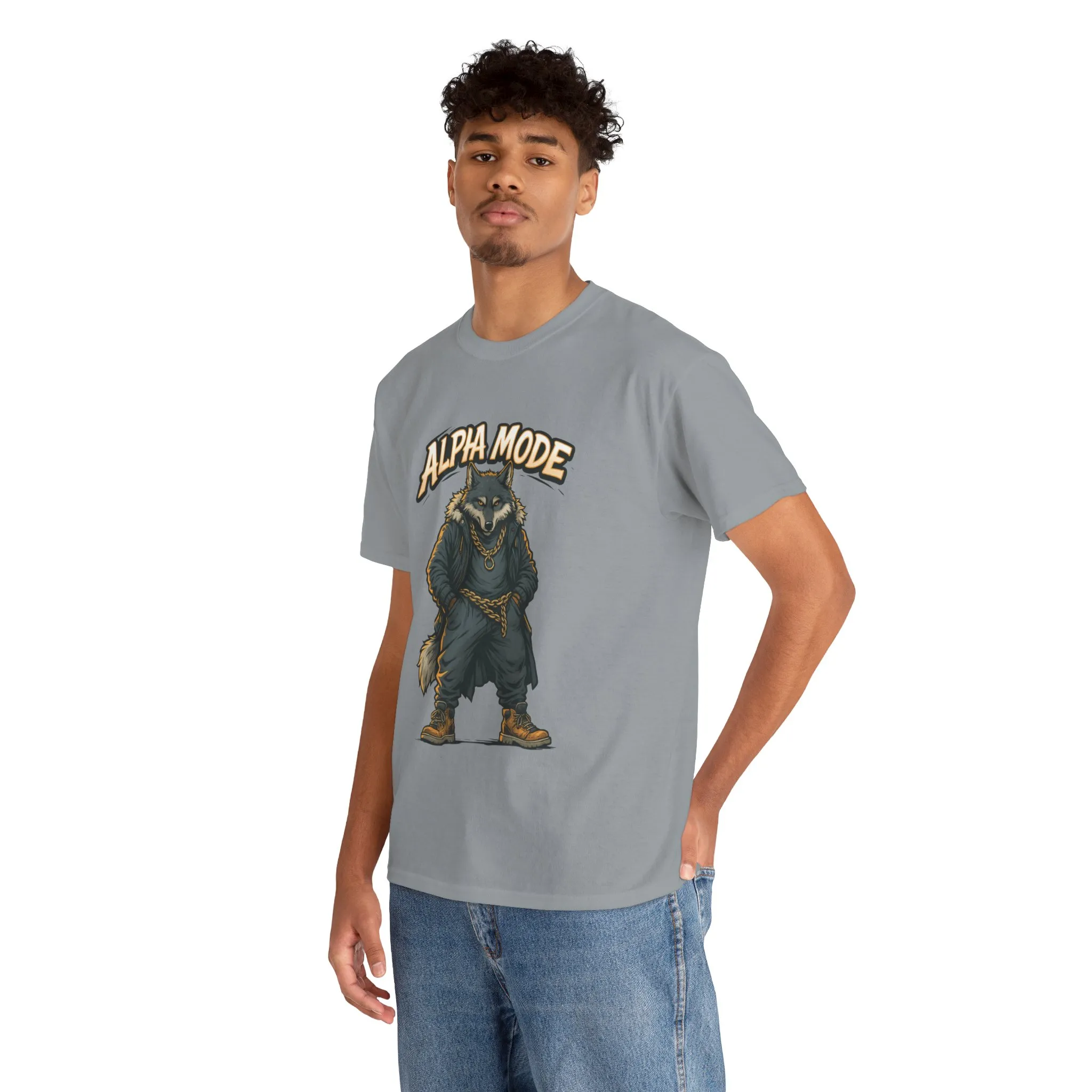 Alpha Mode Wolf Shirt, Mens Streetwear Graphic Tee, Hip Hop Wolf T-Shirt, Alpha Male Power Shirt, Cool Urban Wolf Gift, Trendy Summer Shirt - Image 18