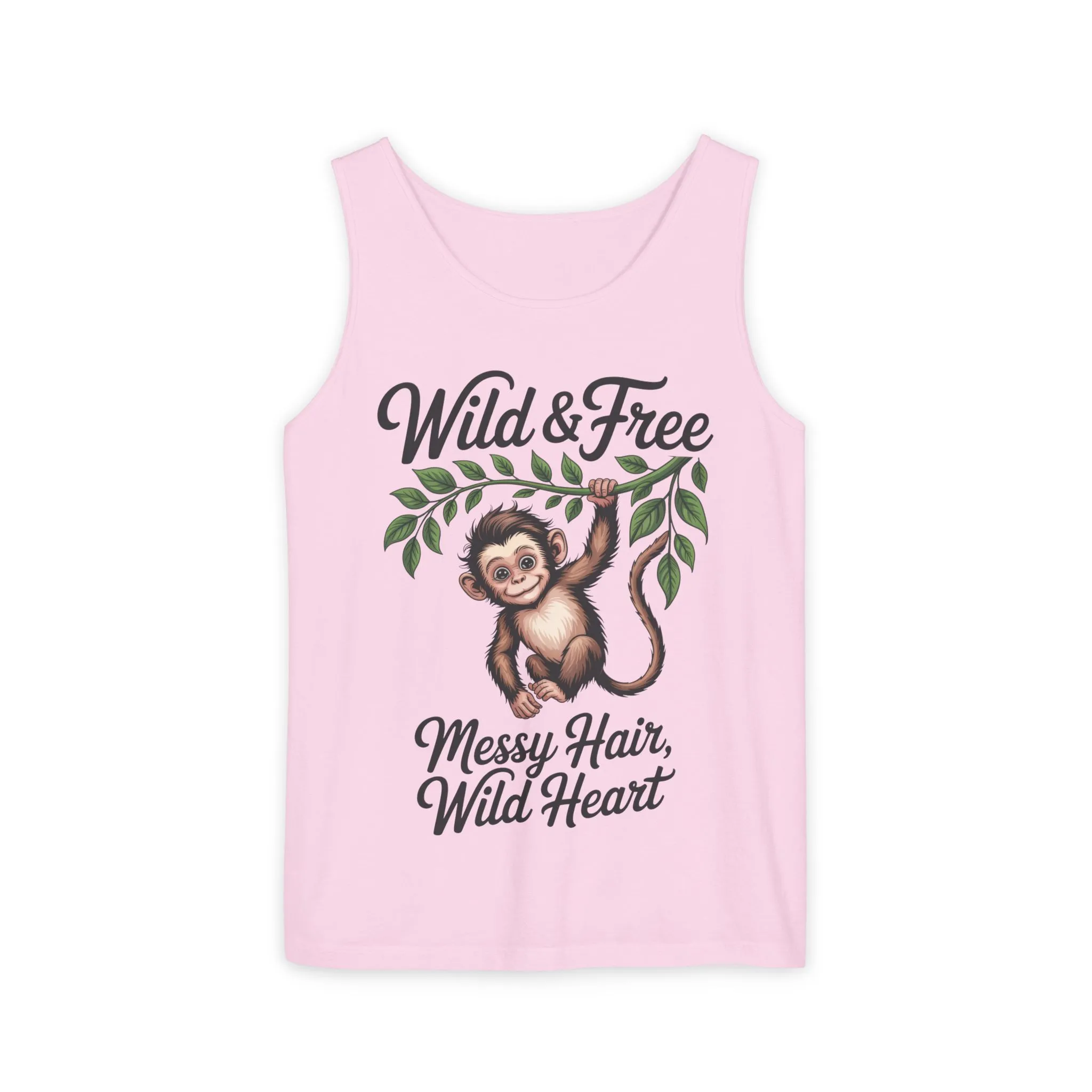Wild & Free Monkey Tank Top, Messy Hair Wild Heart Womens Tank, Cute Jungle Animal Shirt, Boho Adventure Tank, Fun Nature Lover Gift - Image 25