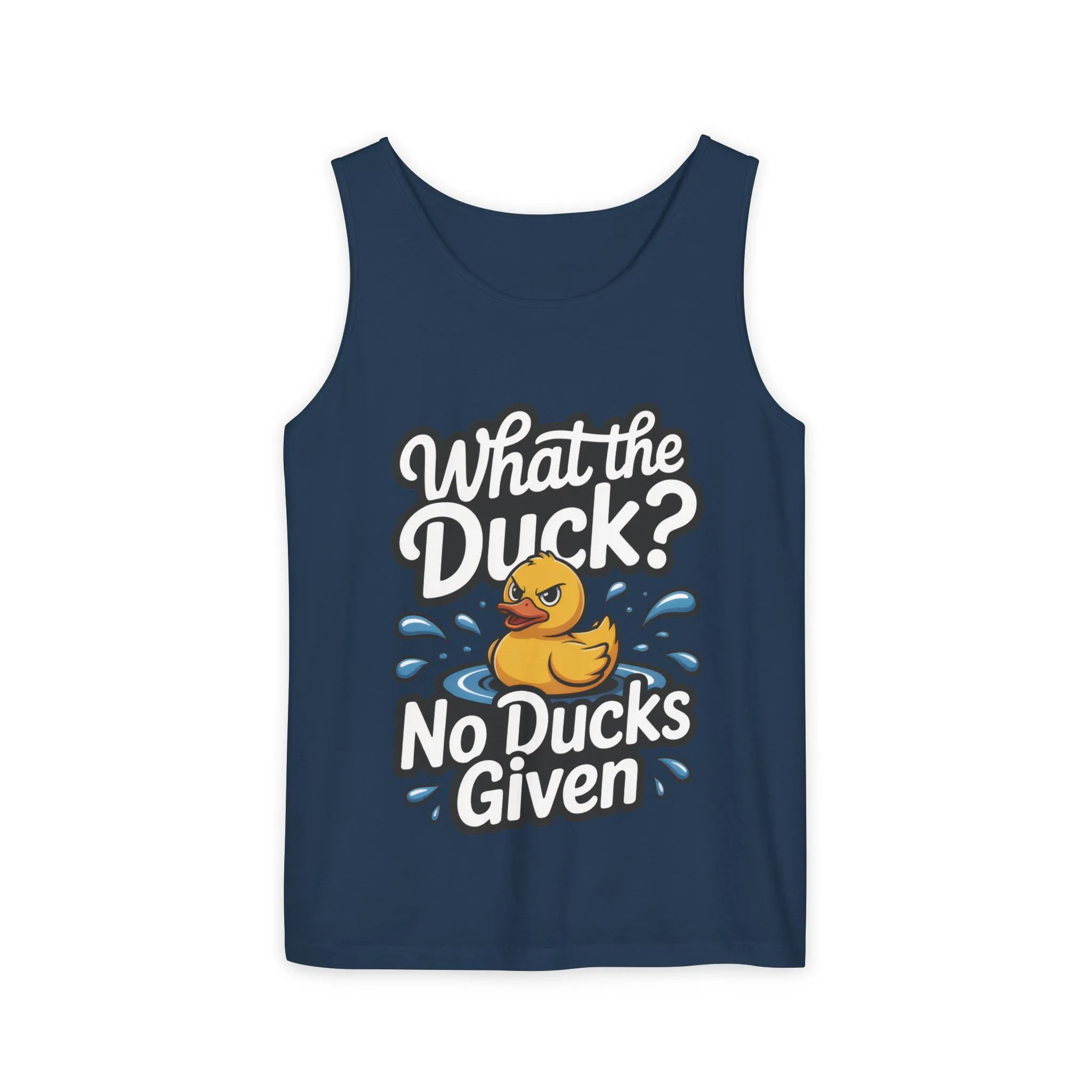What The Duck Funny Womens Tank Top, No Ducks Given Tee, Sarcastic Duck Tee, Rubber Duck Graphic Tank, Humor Gift For Her,Beach Party Outfit - Image 9