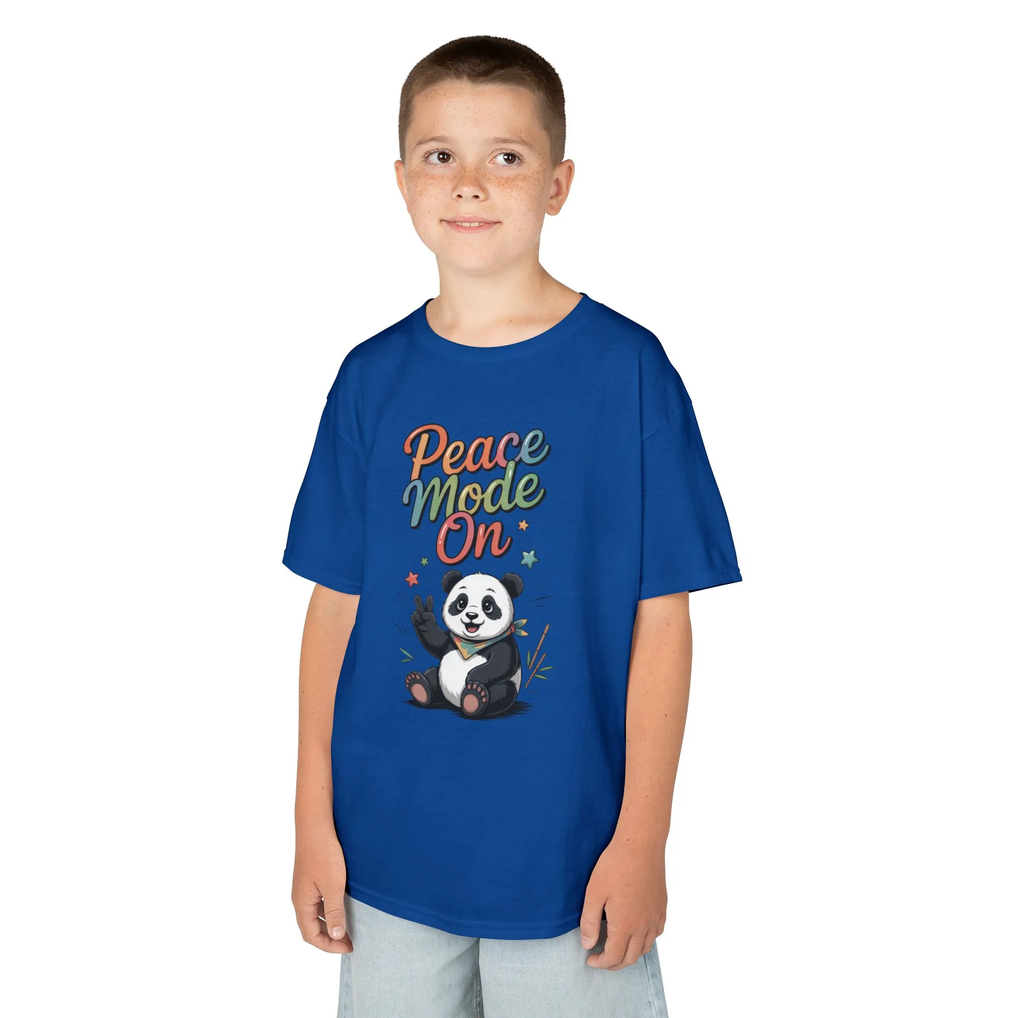 Peace Mode On Kids Tee, Cute Panda Shirt, Fun Gift for Children, Peace-Themed Apparel, Perfect for Birthdays, Casual Wear - Image 18