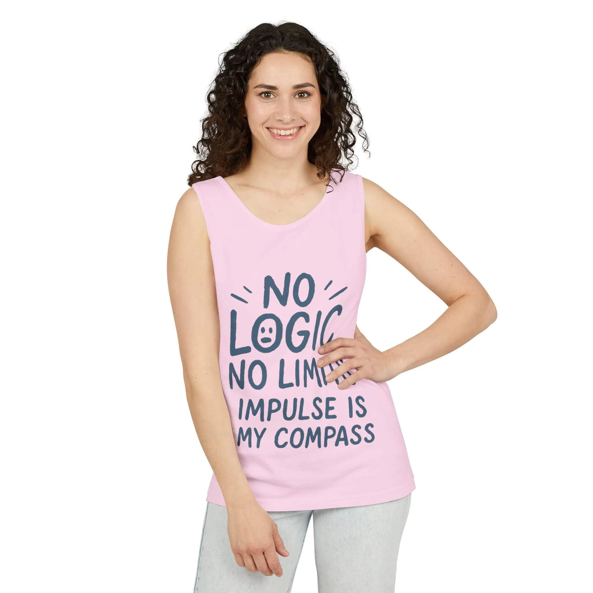Funny No Logic Womens Tank Top, No Limits Impulse Quote, Carefree Graphic Tee, Gym Apparel for Women, Fitness Gift, Casual Summer Top - Image 20