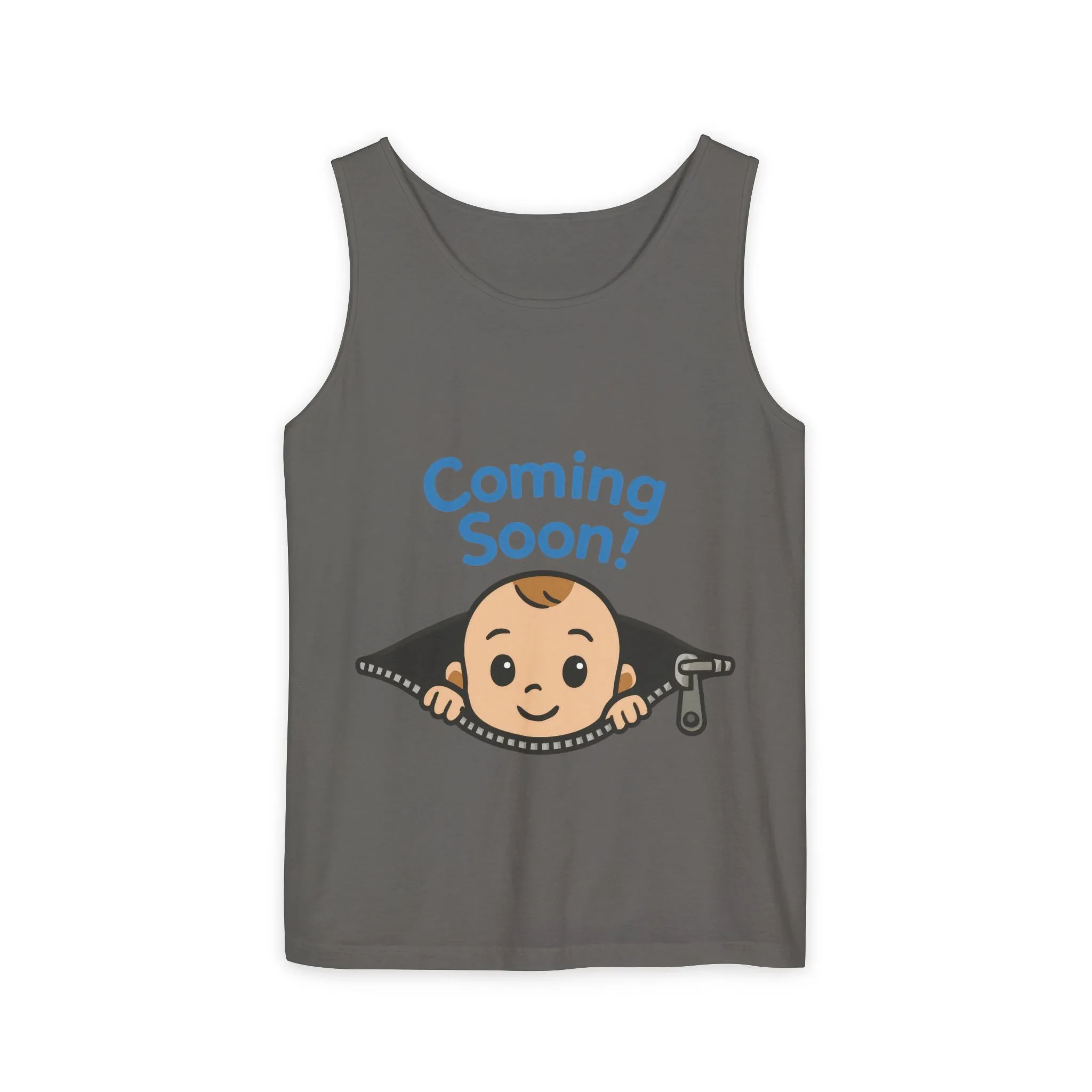 Coming Soon Maternity Tank Top, Cute Baby Boy Pregnancy Announcement Tee, Funny Expecting Mom Gift, Gender Reveal Tee, Baby Shower Top - Image 7