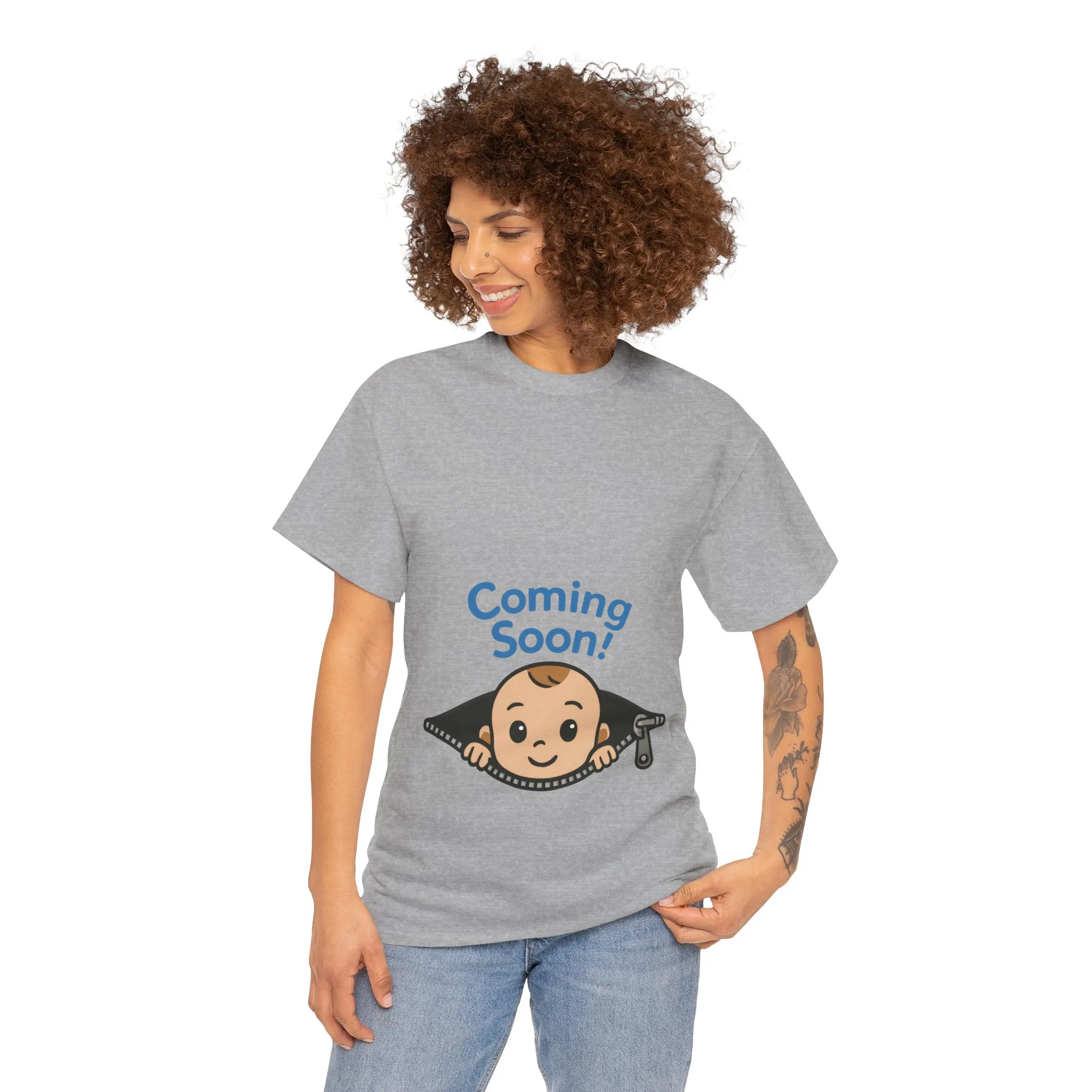 Coming Soon Maternity Tee, Cute Baby Boy Pregnancy Announcement Tee, Funny Expecting Mom Gift, Gender Reveal Tee, Baby Shower Top - Image 29