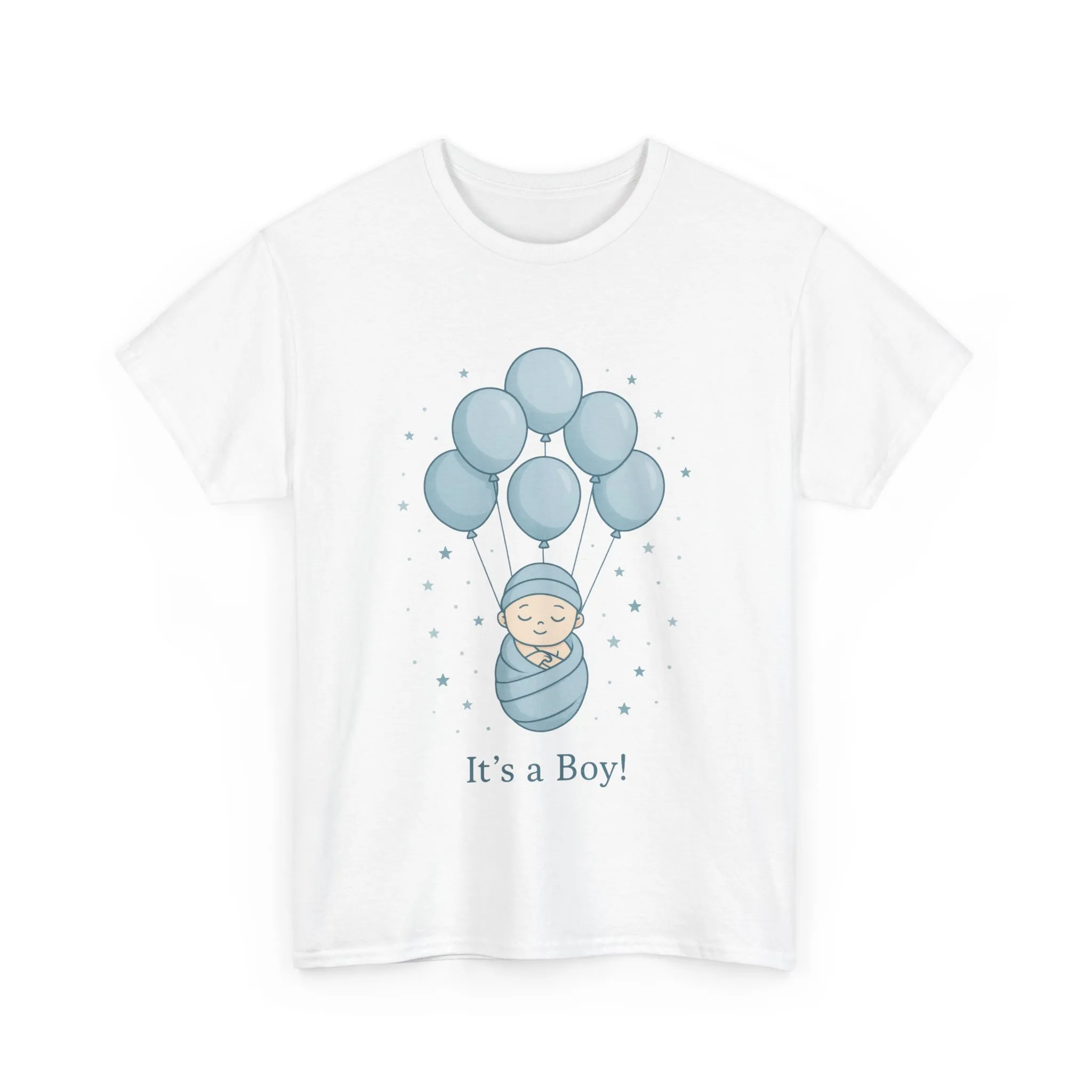 Its a Boy Maternity T-Shirt, Baby Boy Pregnancy Announcement Shirt, Gender Reveal Mom To Be Gift, Expecting Baby Shower Tee - Image 2