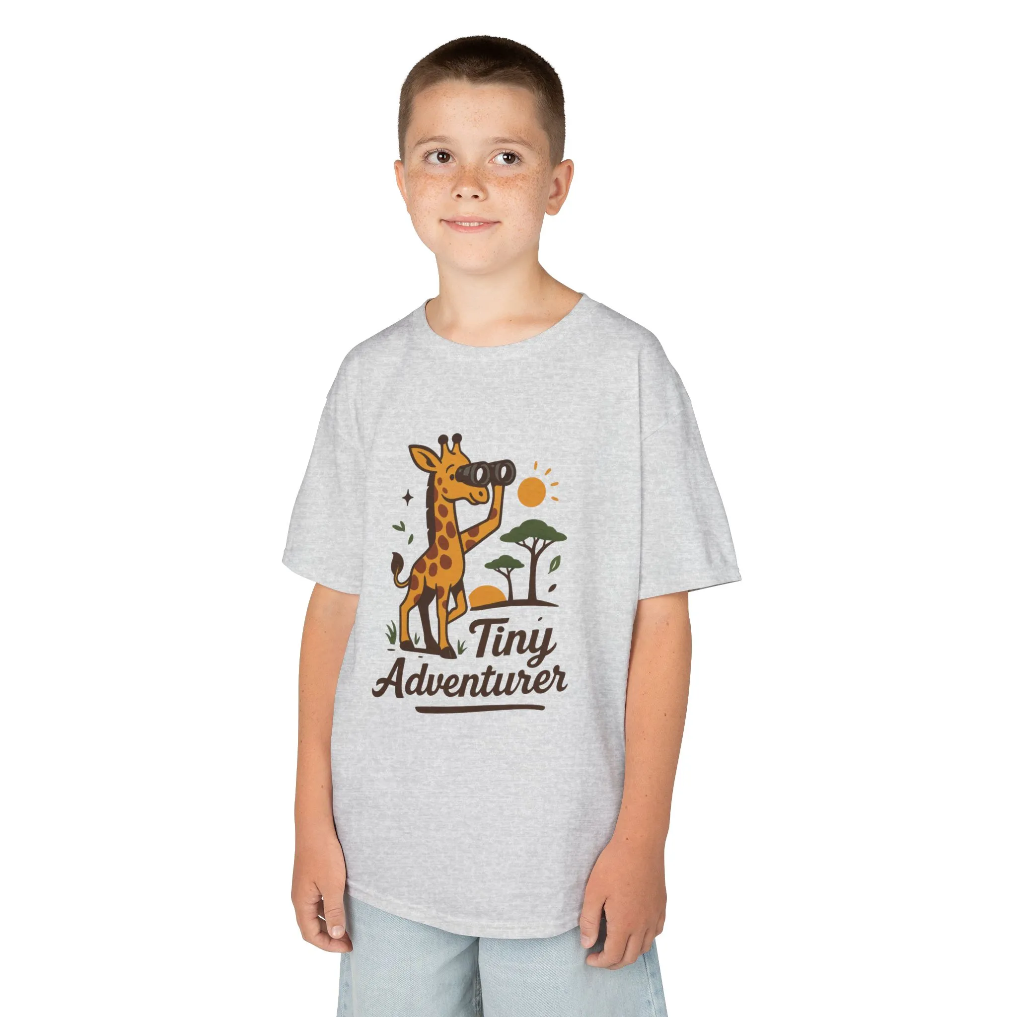 Tiny Adventurer Kids Tee, Giraffe T-Shirt, Children's Nature Shirt, Fun Kids Apparel, Birthday Gift for Boys and Girls - Image 3