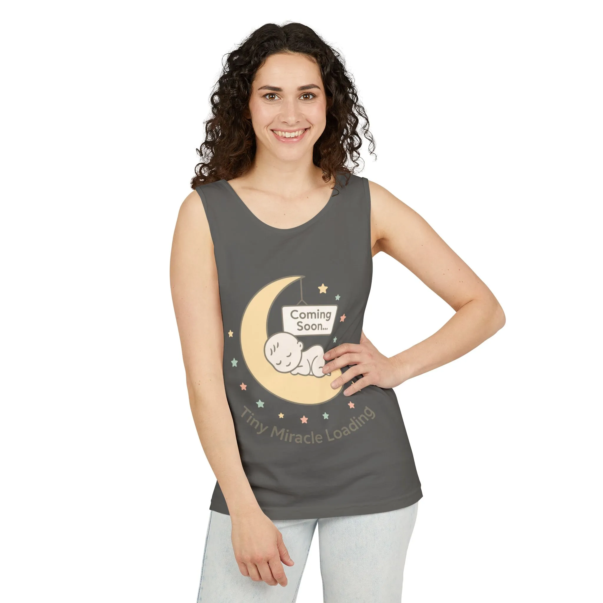Maternity Tank Top, Coming Soon Pregnancy Announcement Top, Mom To Be Gift, Expecting Baby Reveal Tee, Baby Shower Top, Gender Reveal Top - Image 8
