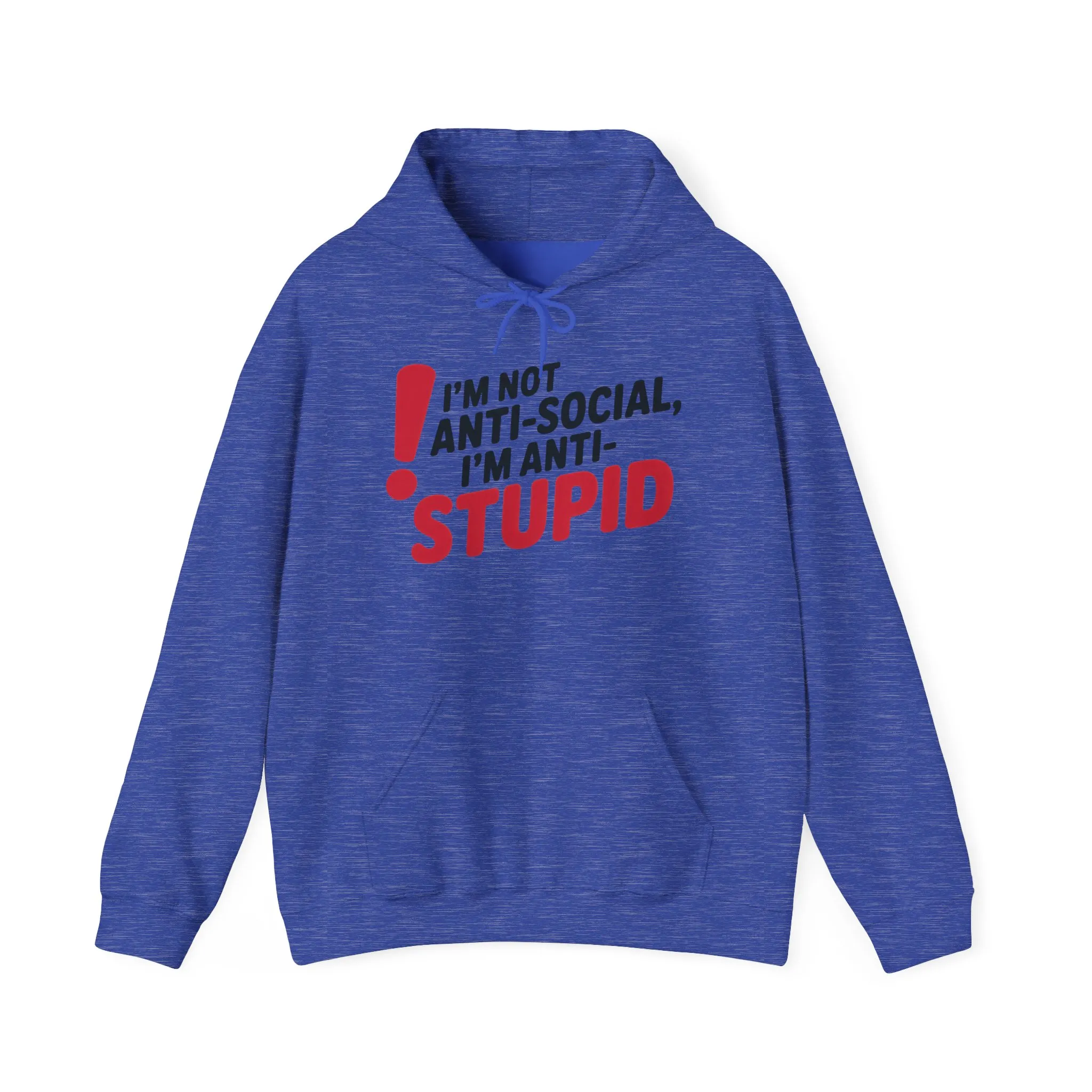 Anti-Stupid Hoodie, Funny Unisex Hoodie, Snarky Anti-Social Unisex Sweatshirt, Gift for Friends, Perfect for Everyday Wear, Humorous Apparel - Image 13