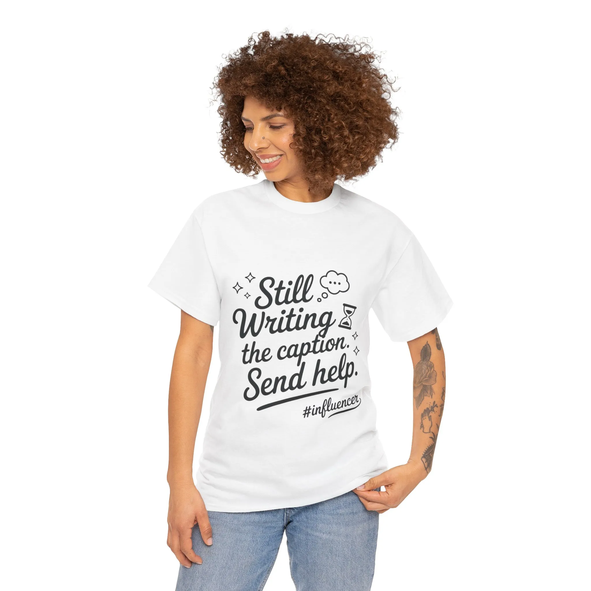 Funny Influencer Womens T-Shirt, Sarcastic Social Media Gift Tee, Funny T-Shirt for Creatives, Gift Social Media Lovers, Humor Apparel - Image 5