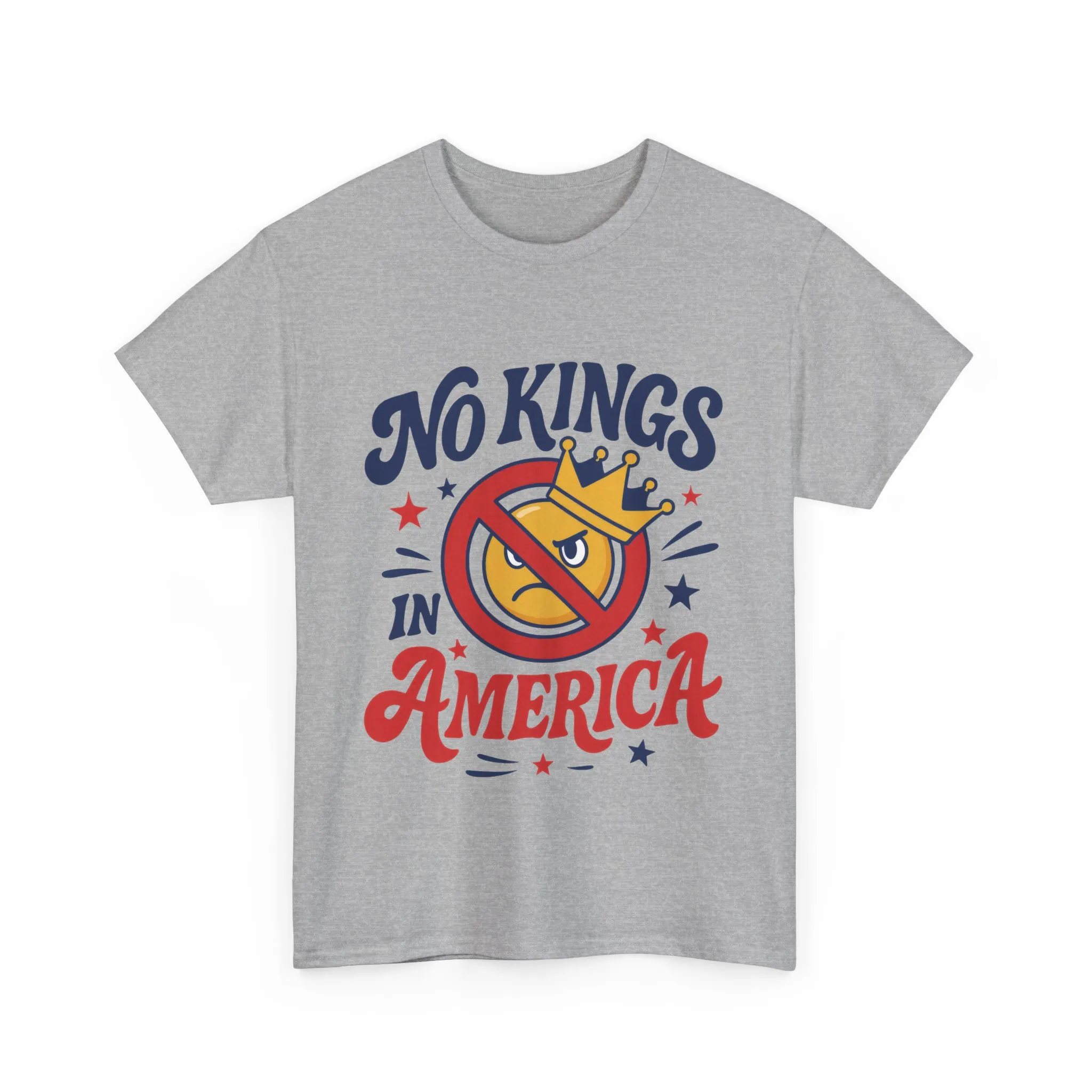 No Kings in America Unisex T-Shirt - Funny Patriotic Anti Monarchy Tee - 4th of July USA Shirt, Political Rallies, Statement Wear - Image 4