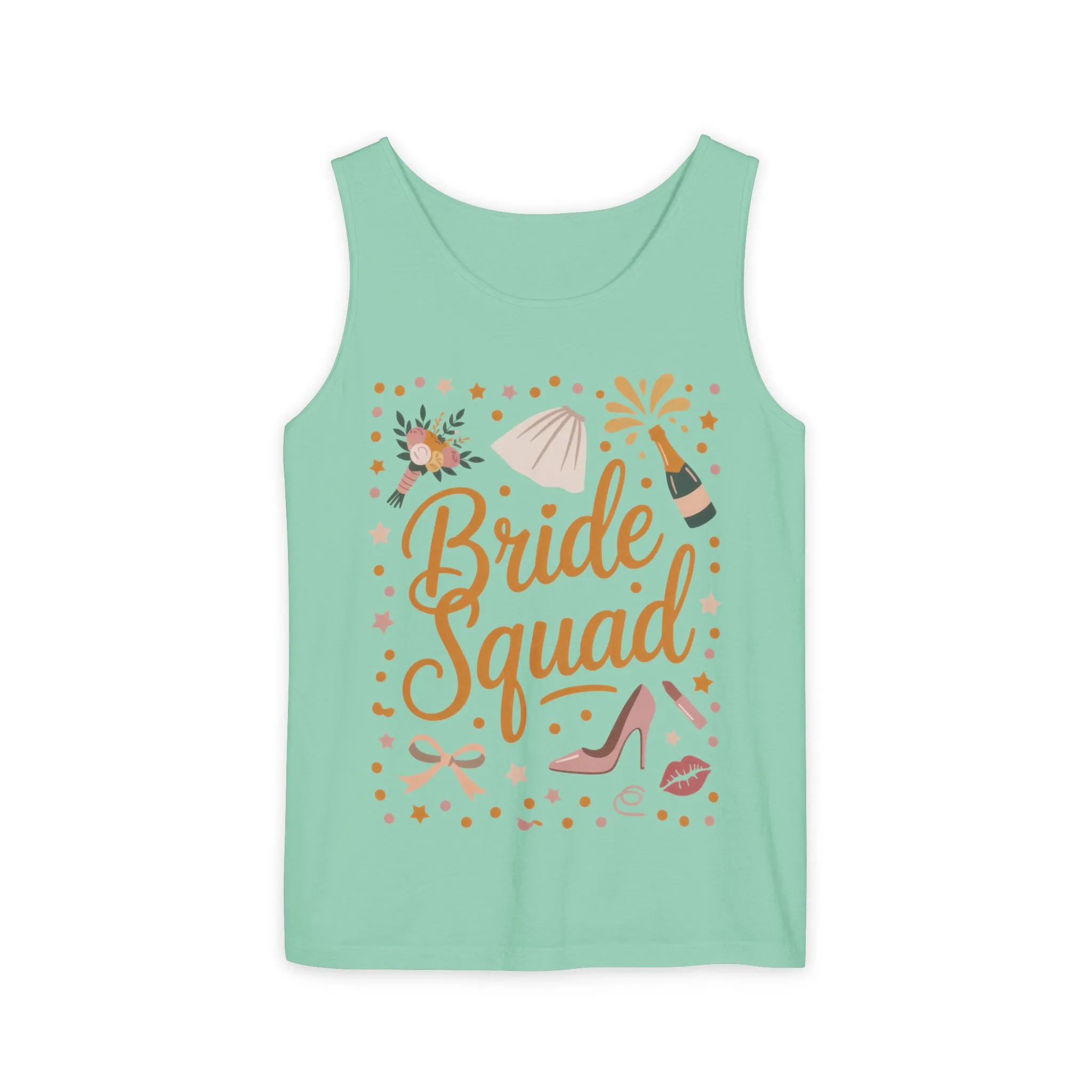 Bride Squad Tank Top, Bachelorette Party T-Shirt, Bridesmaid Wedding Tee, Hen Party Matching Shirts, Bridal Shower, Gift for Bridesmaids - Image 7