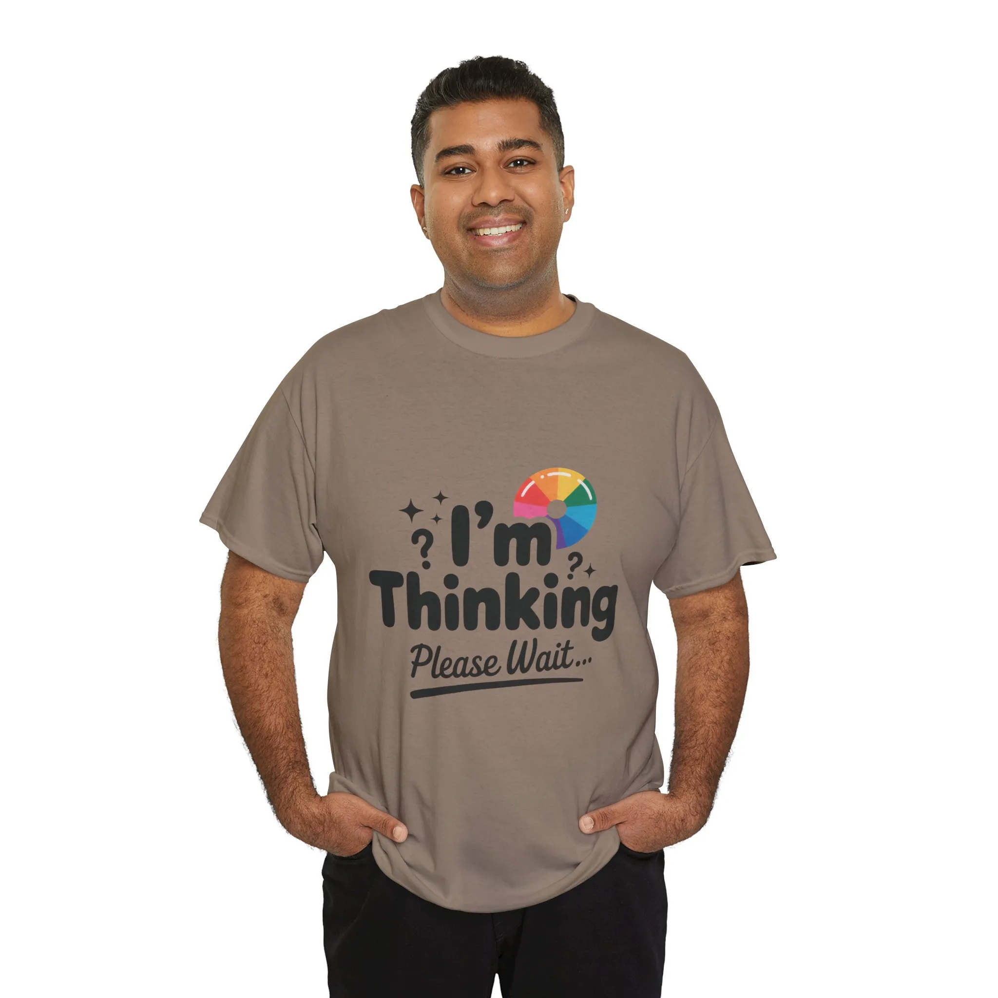 Funny - Im Thinking Please Wait - Mens T-Shirt, Cute Geeky Gift for Introverts, Programmers, Designers, Fun Humor Shirt, Gift for Adults - Image 30