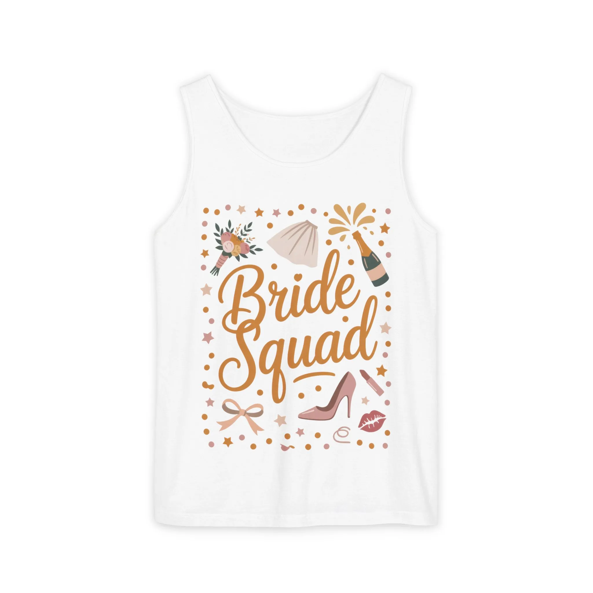 Bride Squad Tank Top, Bachelorette Party T-Shirt, Bridesmaid Wedding Tee, Hen Party Matching Shirts, Bridal Shower, Gift for Bridesmaids - Image 3