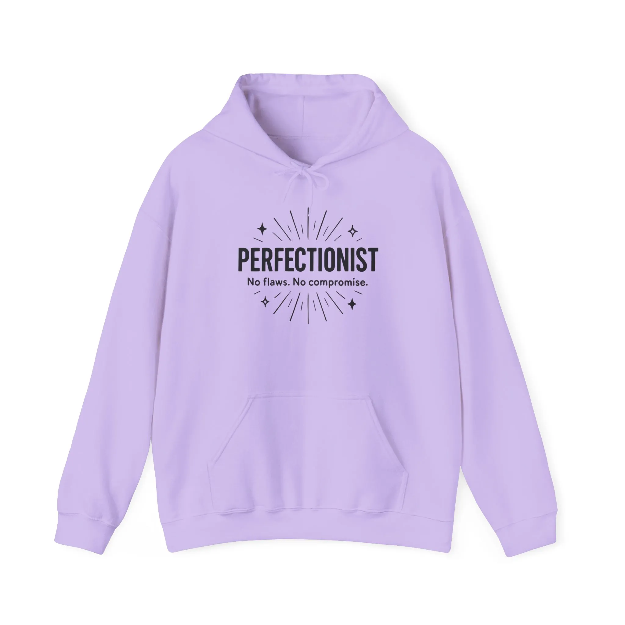 Womens Perfectionist Hoodie, Minimalist No Flaws Sweatshirt, Empowered Clean Look Pullover, Gift for Organized Women - Image 2