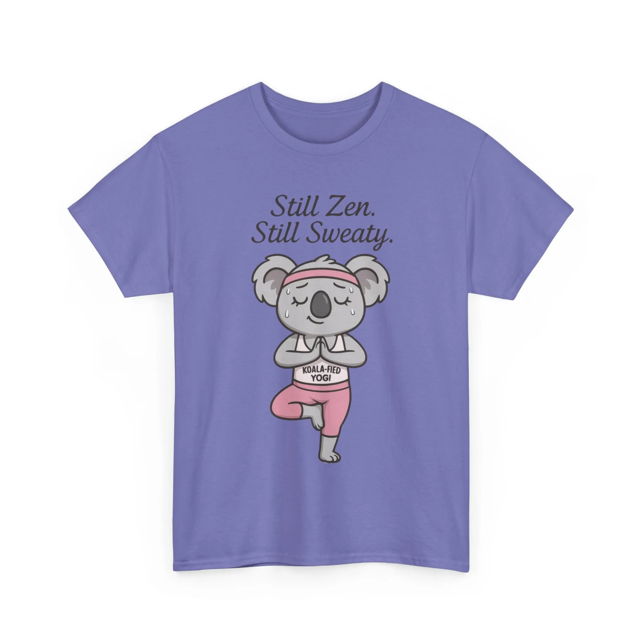 Funny Yoga Shirt for Women, Koala-Fied Yogi Tee, Still Zen Still Sweaty Workout Gift, Cute Animal Fitness T-Shirt, Zen Koala Yoga Tee - Image 25