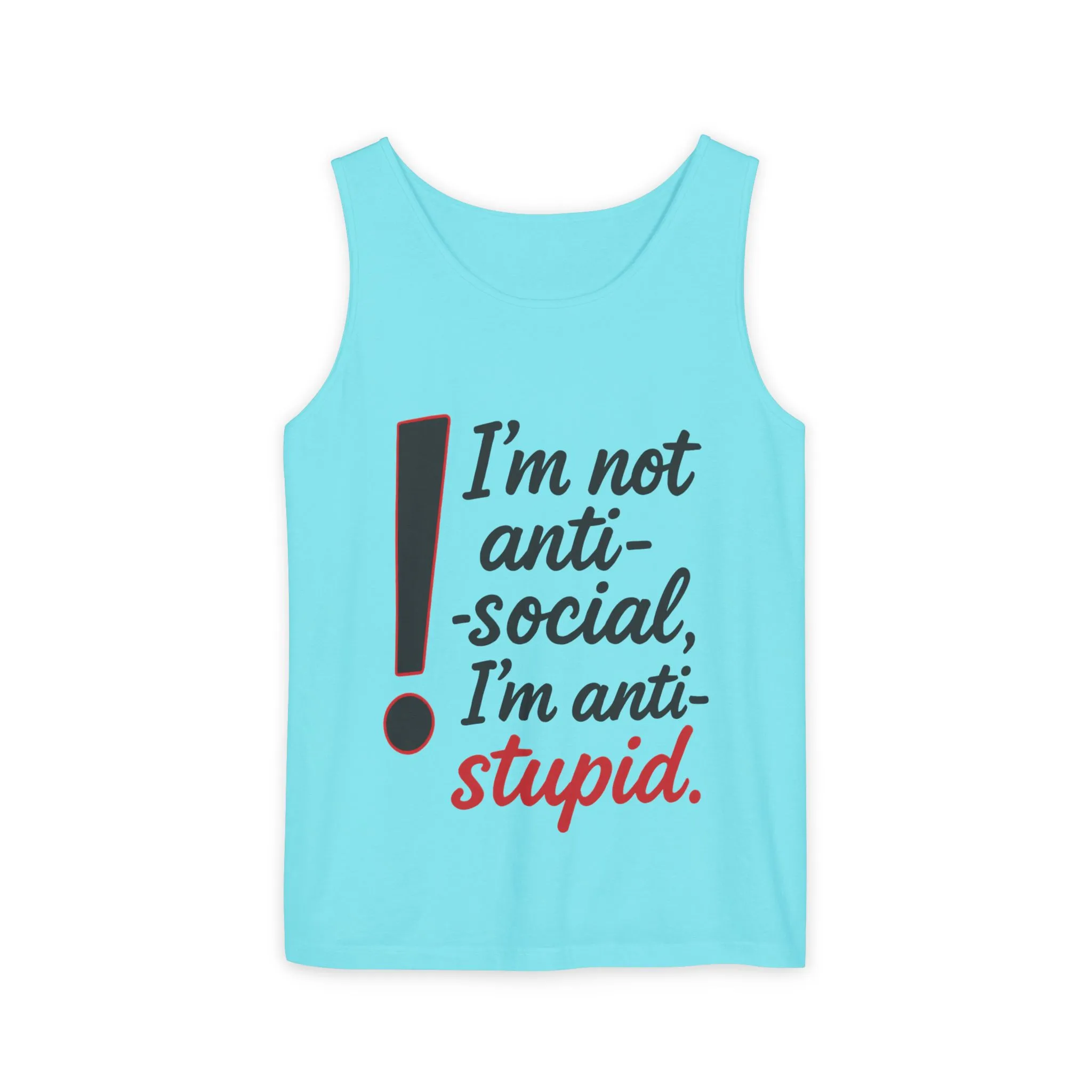 Anti-Social Womens Tank Top, Funny Graphic Summer Apparel, Beachwear, Humorous Womens Tee, Graphic Tee for Introverts & Thinkers - Image 40