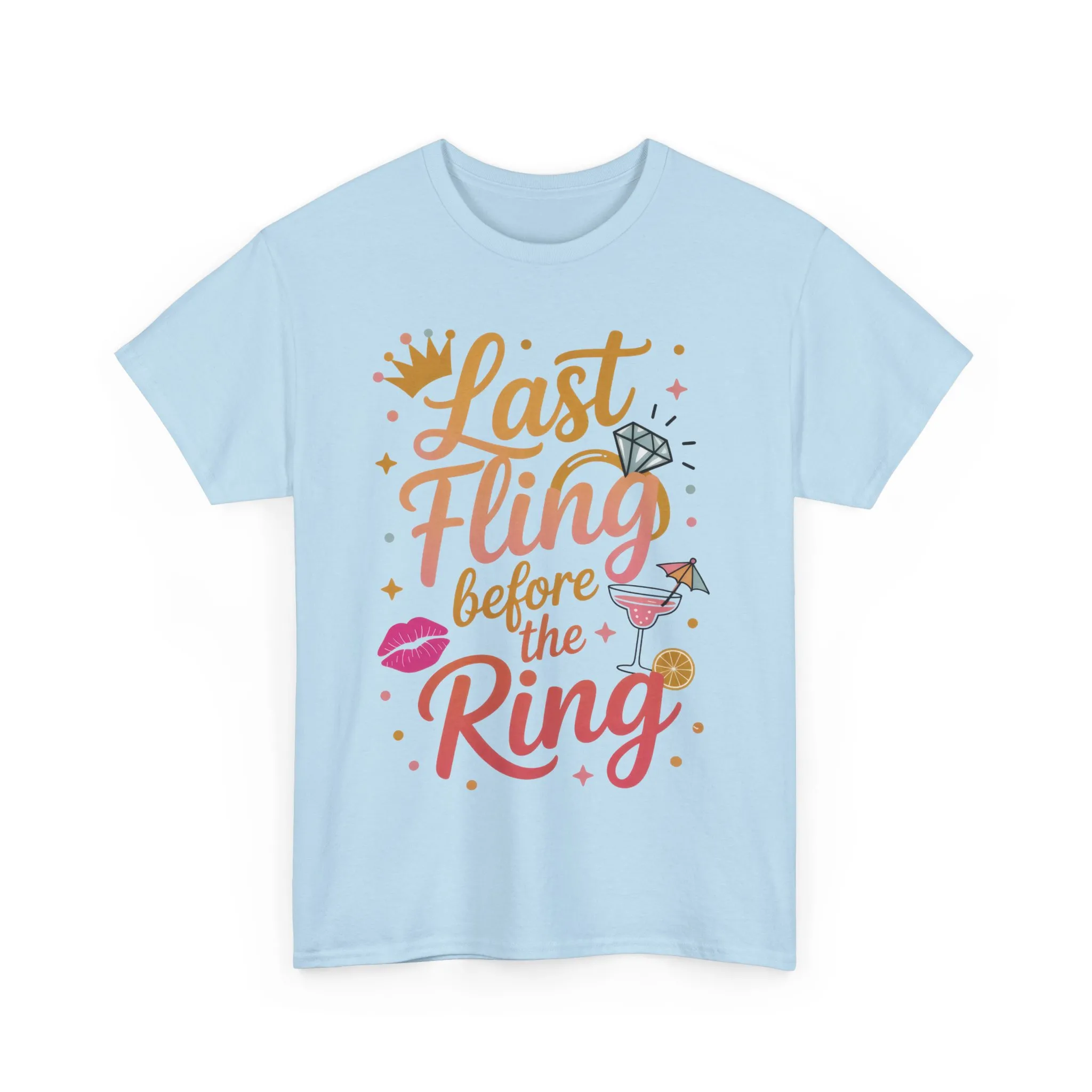 Last Fling Before the Ring T-Shirt, Bachelorette Party Tee, Bridesmaid Wedding Tee, Hen Party Matching Top, Bridal Shower, Bridesmaids Gift - Image 19