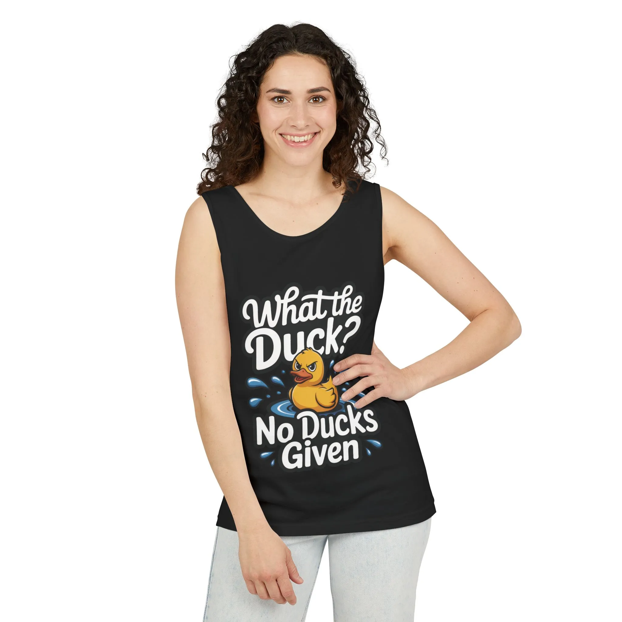 What The Duck Funny Womens Tank Top, No Ducks Given Tee, Sarcastic Duck Tee, Rubber Duck Graphic Tank, Humor Gift For Her,Beach Party Outfit - Image 12