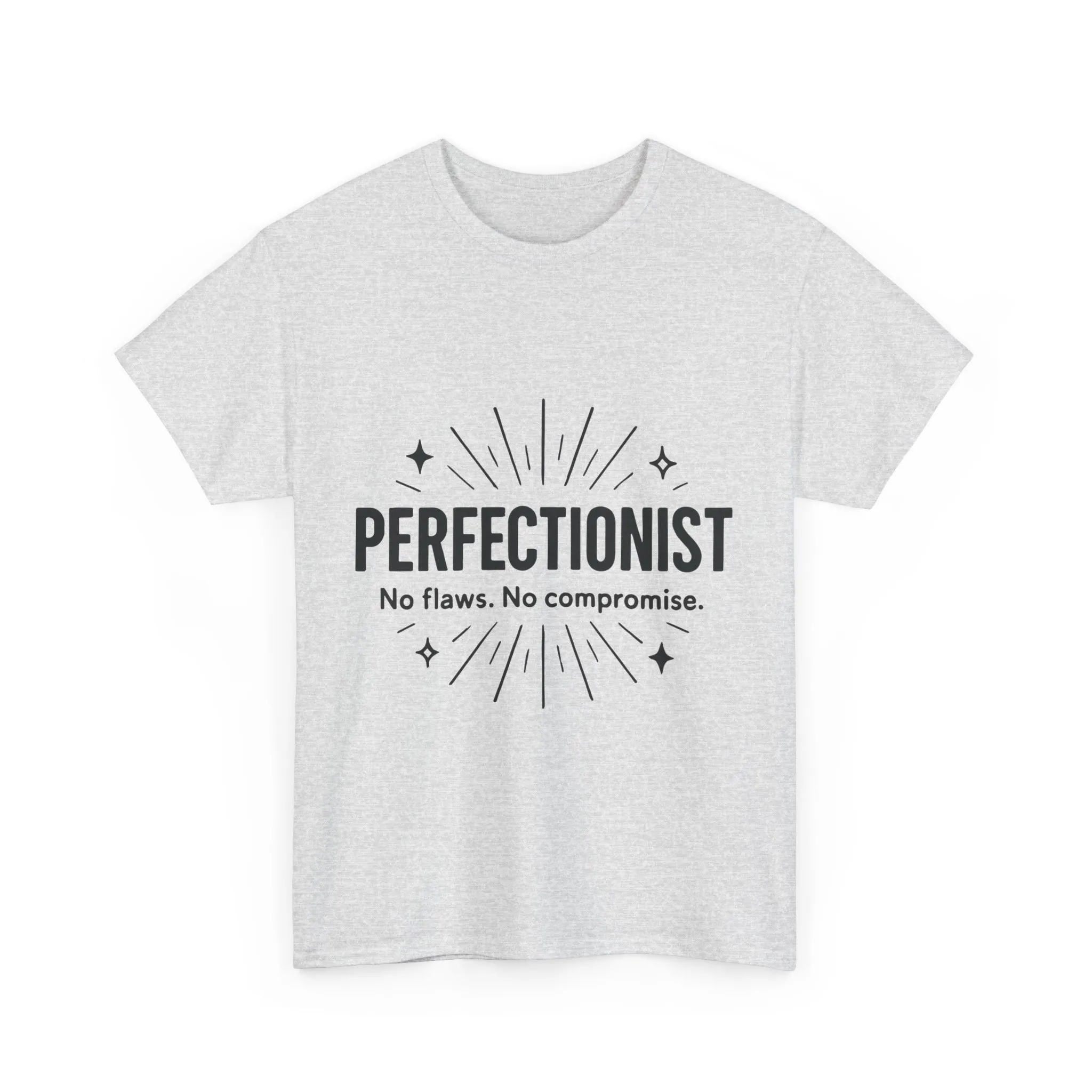 Mens Perfectionist T-Shirt, No Flaws No Compromise, Minimal Bold Graphic Tee, Gift for OCD, Clean Freak, or Detail-Oriented Men - Image 28