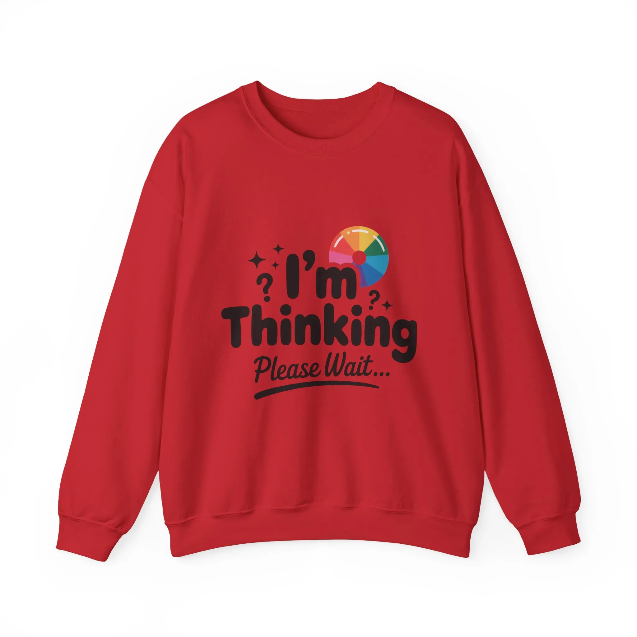 Funny - Im Thinking Please Wait - Mens Sweatshirt, Cute Geeky Gift for Introverts, Programmers, Designers, Humor Crewneck, Gift for Adults - Image 27
