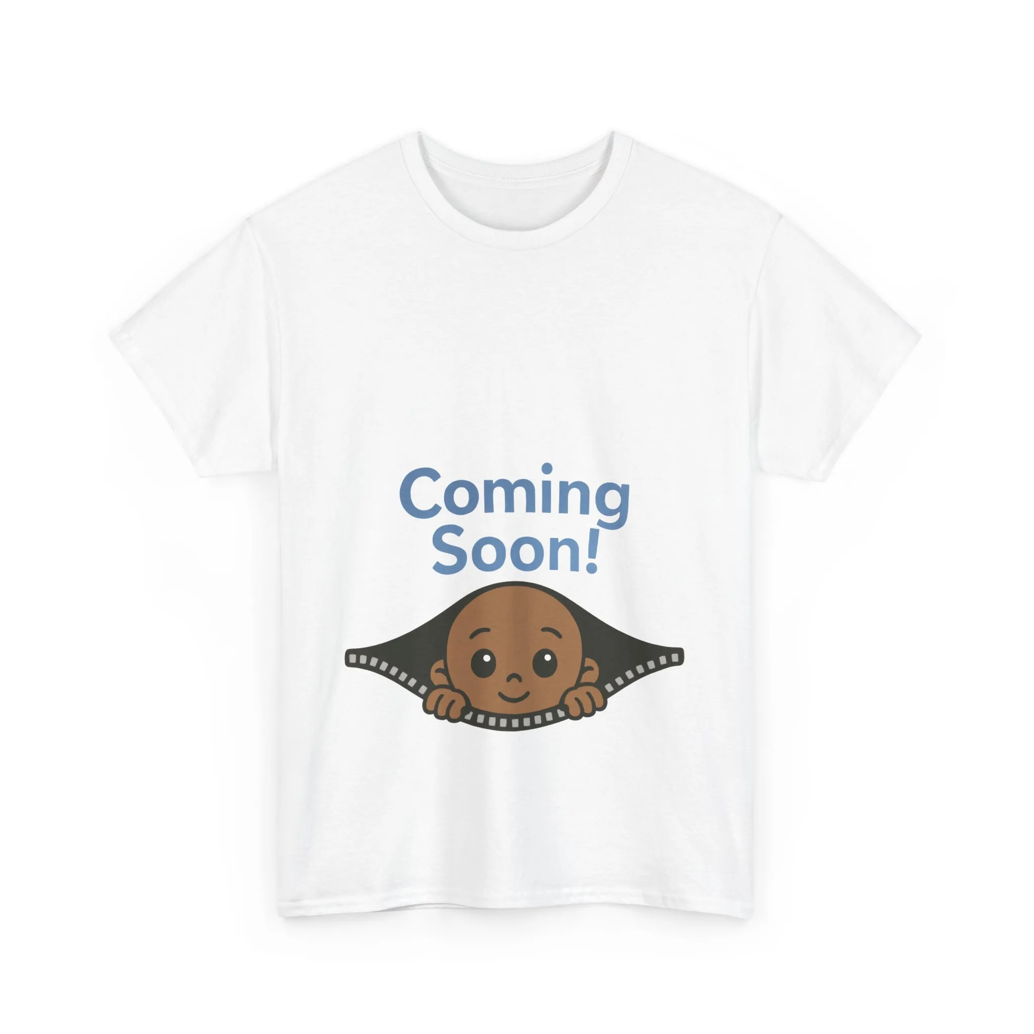Coming Soon Maternity Tee, Cute Baby Boy Pregnancy Announcement Tee, Funny Expecting Mom Gift, Gender Reveal Tee, Baby Shower Top - Image 4