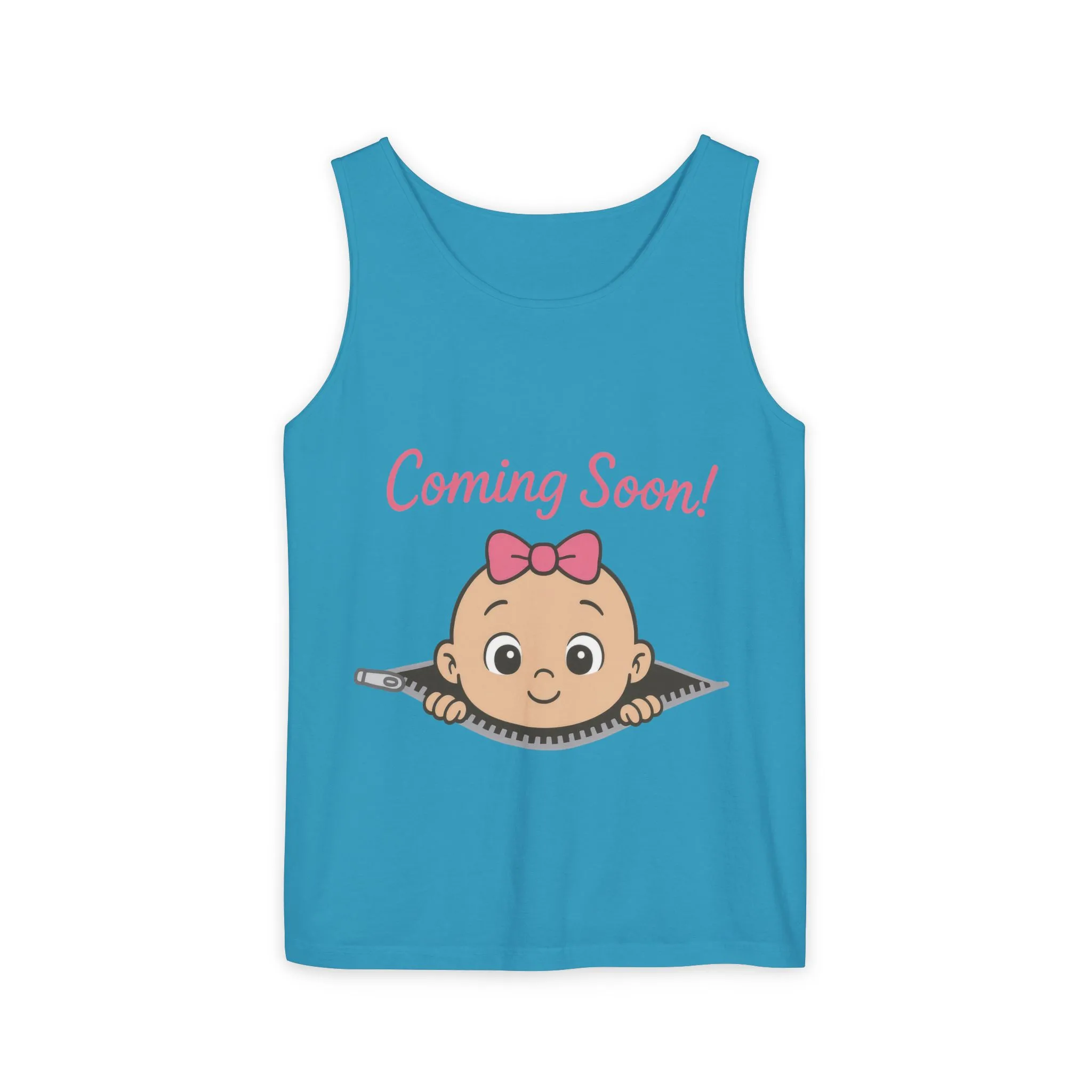Coming Soon Maternity Tank Top, Cute Baby Girl Pregnancy Announcement Shirt, Expecting Mom Gift, Gender Reveal Tee, Baby Shower Gift - Image 27