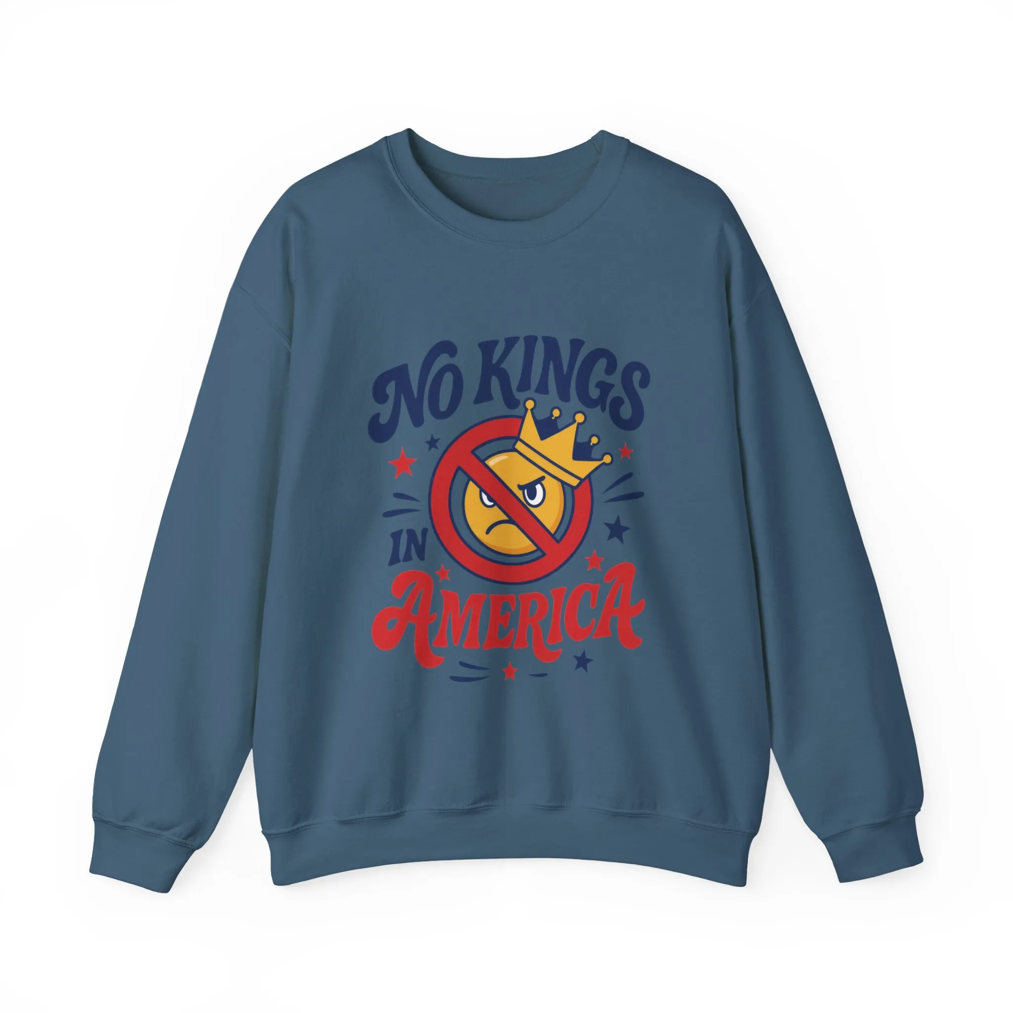 No Kings in America Sweatshirt - Funny Patriotic Anti Monarchy Pullover - USA Independence Sweater, Political Apparel, Gift for Activists - Image 22