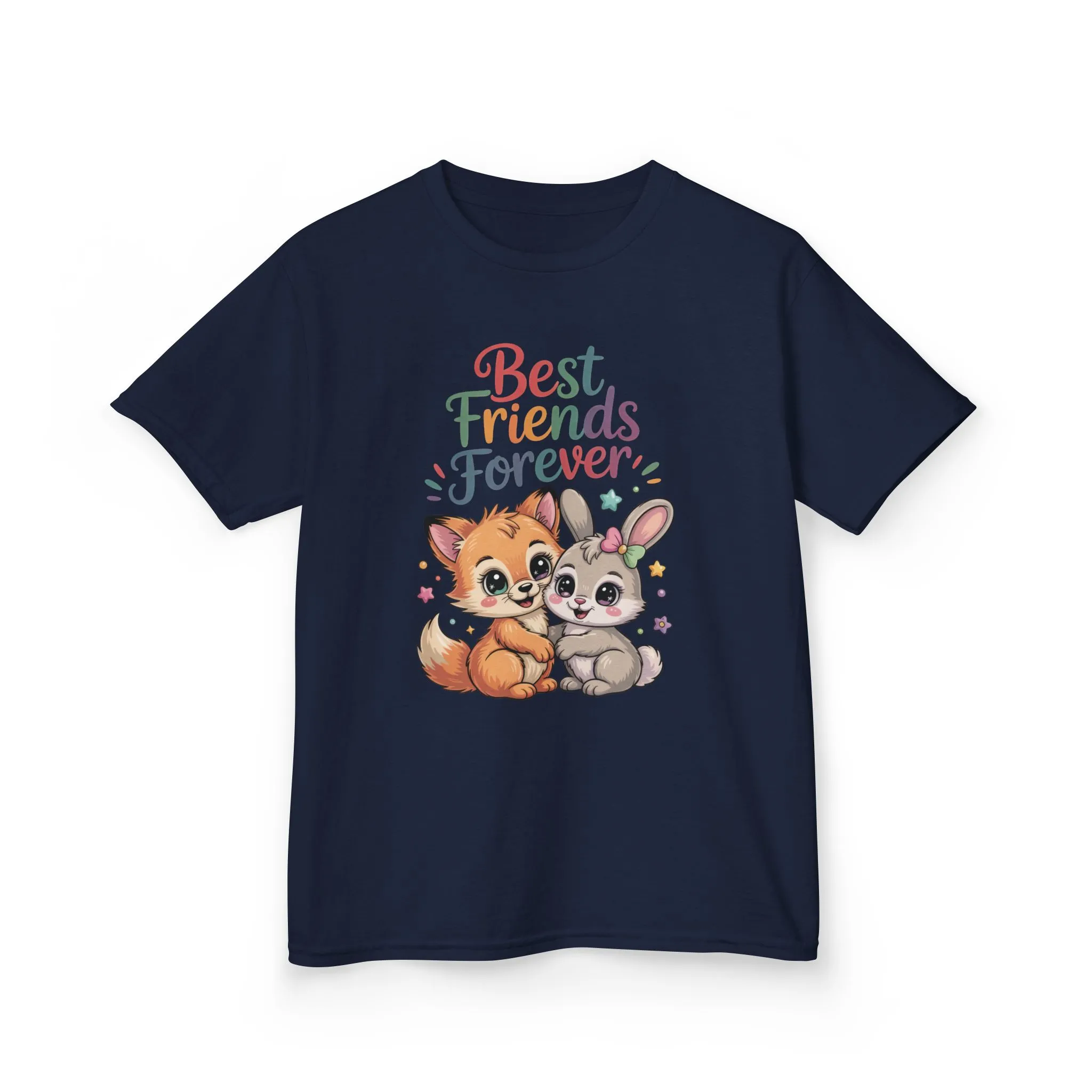 Kids Animal Friends Tee - Best Friends Forever Shirt, Gift for Kids, Toddler T-Shirt, Cute Animal Design, Birthday Gift, Summer Wear - Image 11