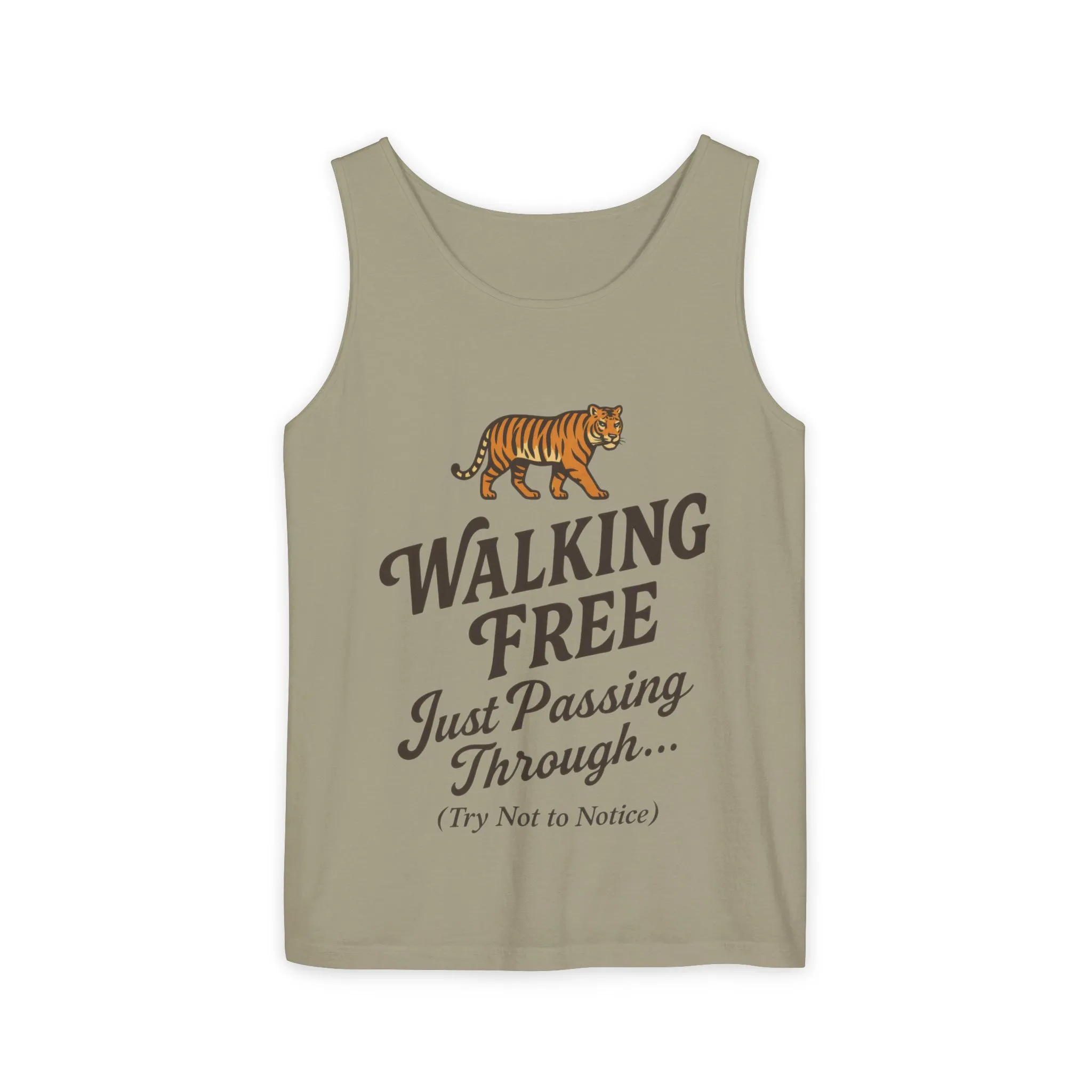 Walking Free Mens Tiger Tank Top, Funny Sleeveless Shirt - Wild Animal Summer Top, Mens Beachwear, Gift for Wild Life Lovers - Image 7