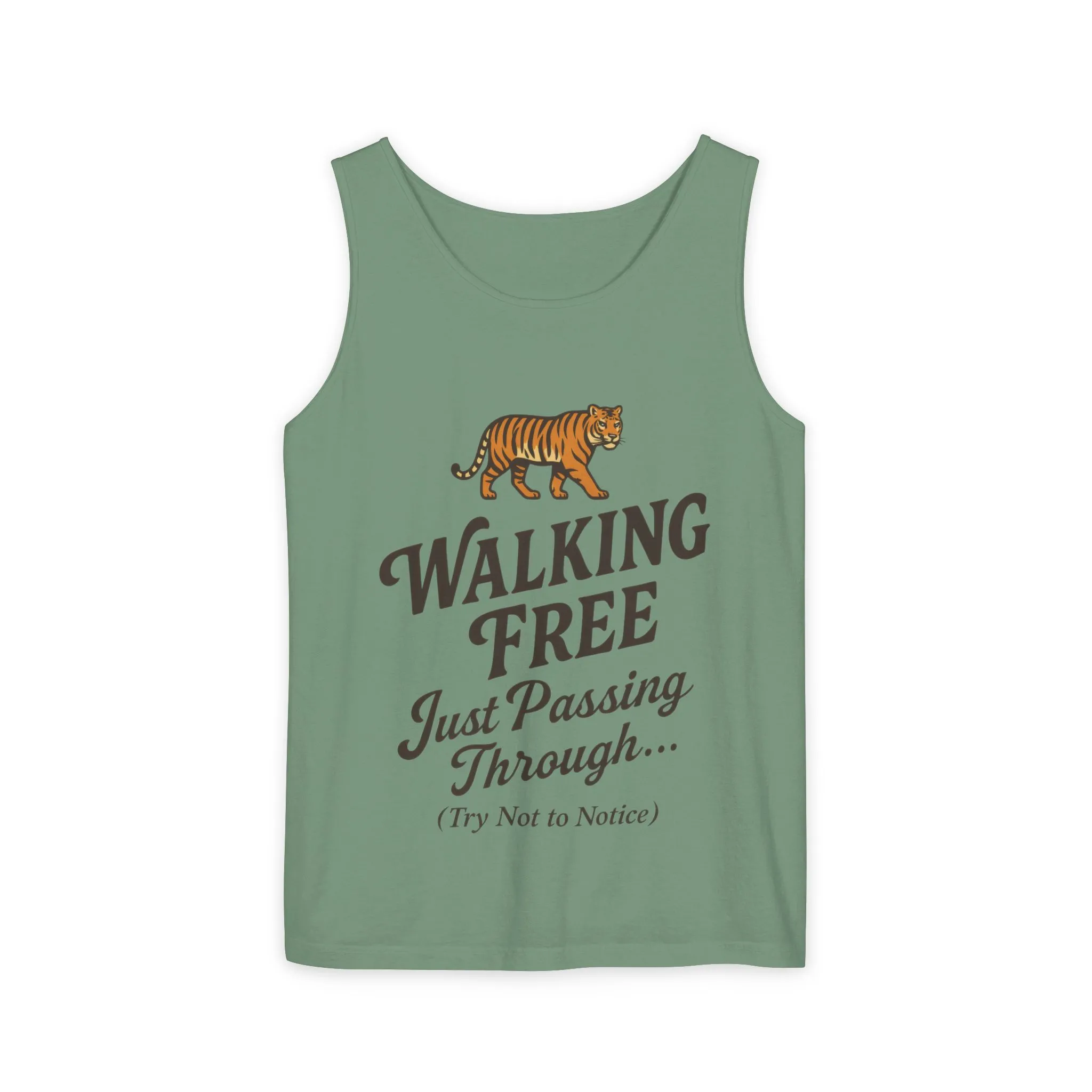 Walking Free Mens Tiger Tank Top, Funny Sleeveless Shirt - Wild Animal Summer Top, Mens Beachwear, Gift for Wild Life Lovers - Image 13